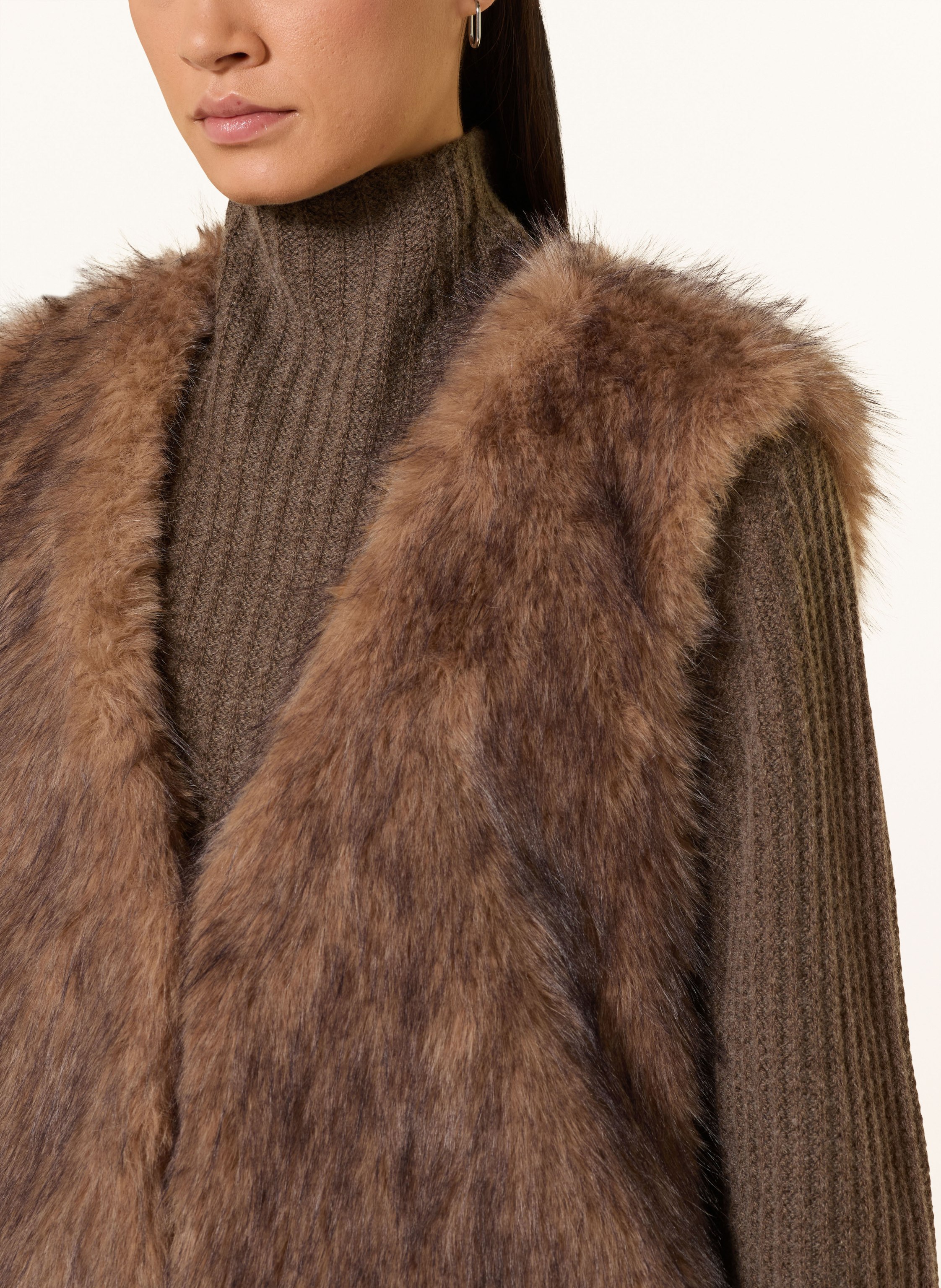 Thumbnail - Only Kunstfell-Weste braun