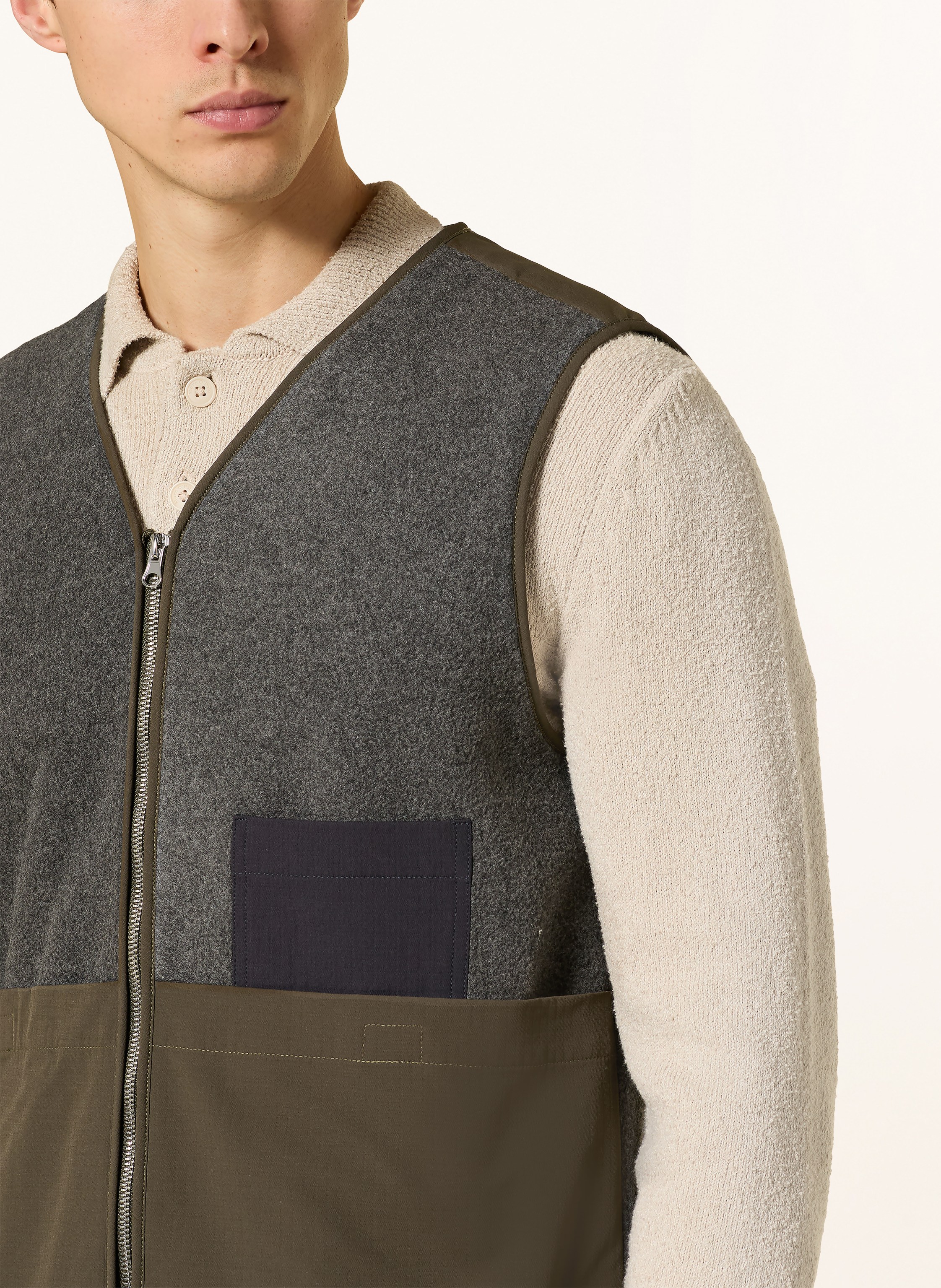 Thumbnail - Mos Mosh Gallery Fleeceweste Mmgcess gruen