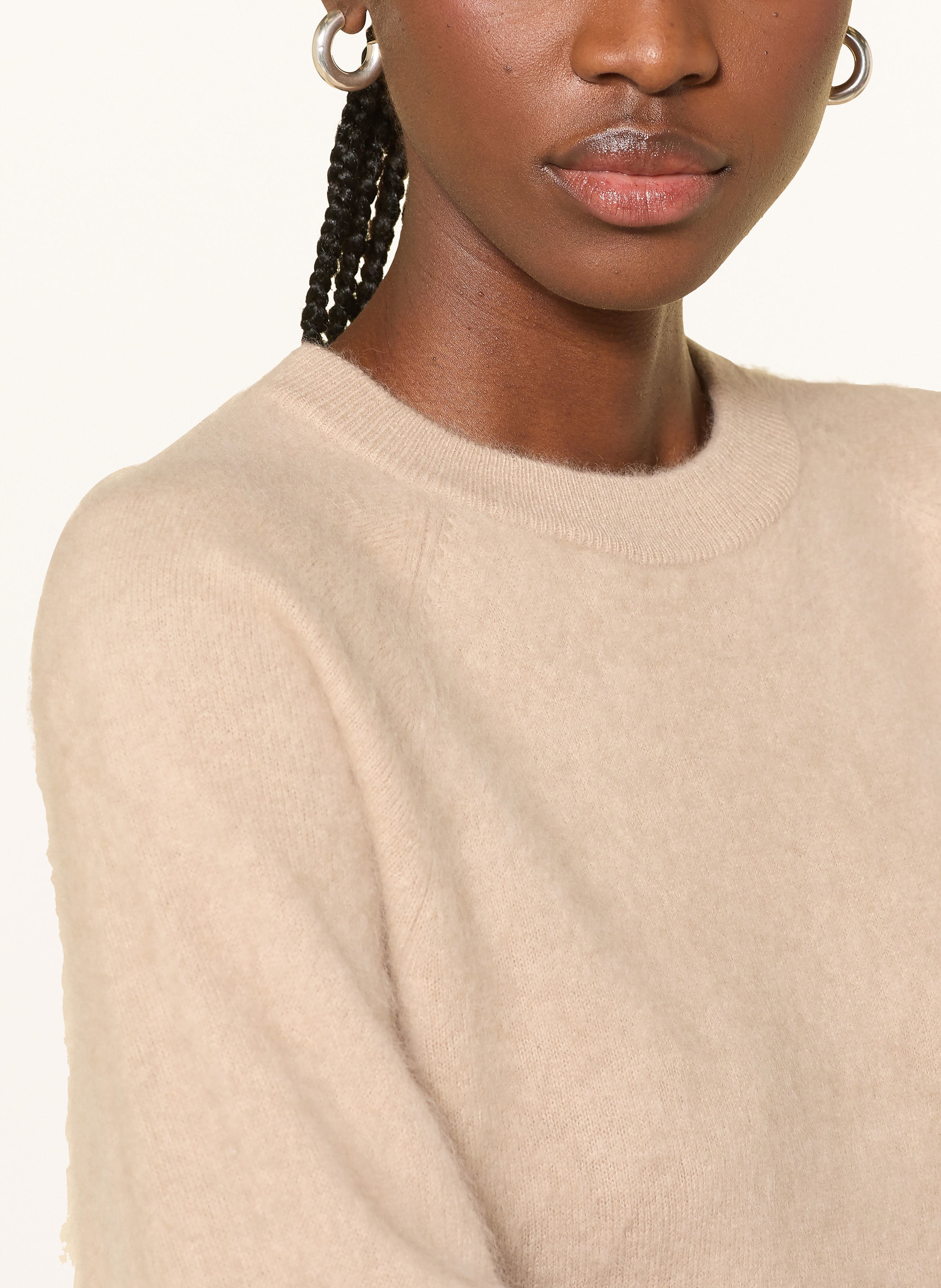 Thumbnail - Boss Pullover Feddy Mit Cashmere beige