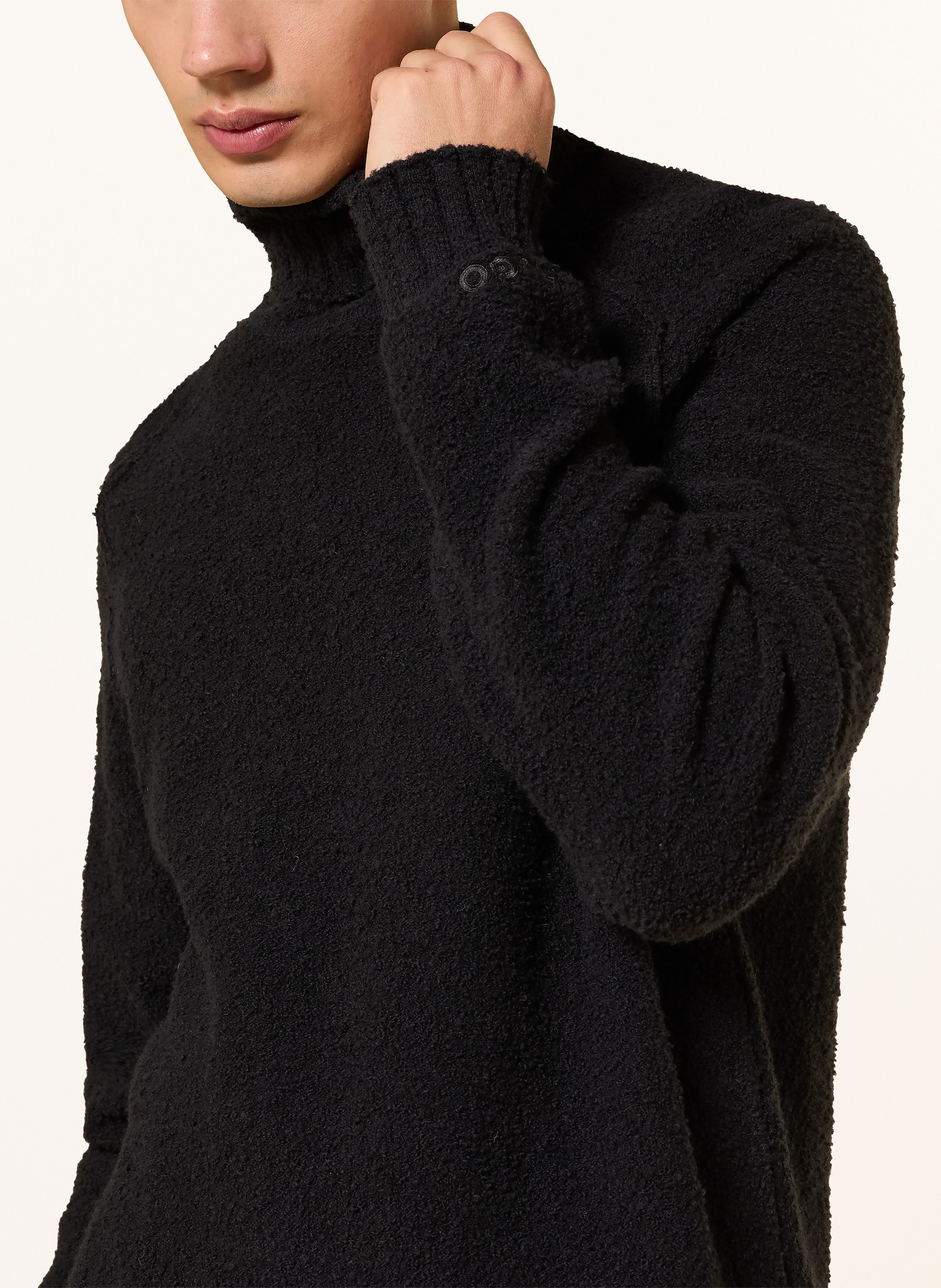 Thumbnail - Hugo Rollkragenpullover San Rudi schwarz