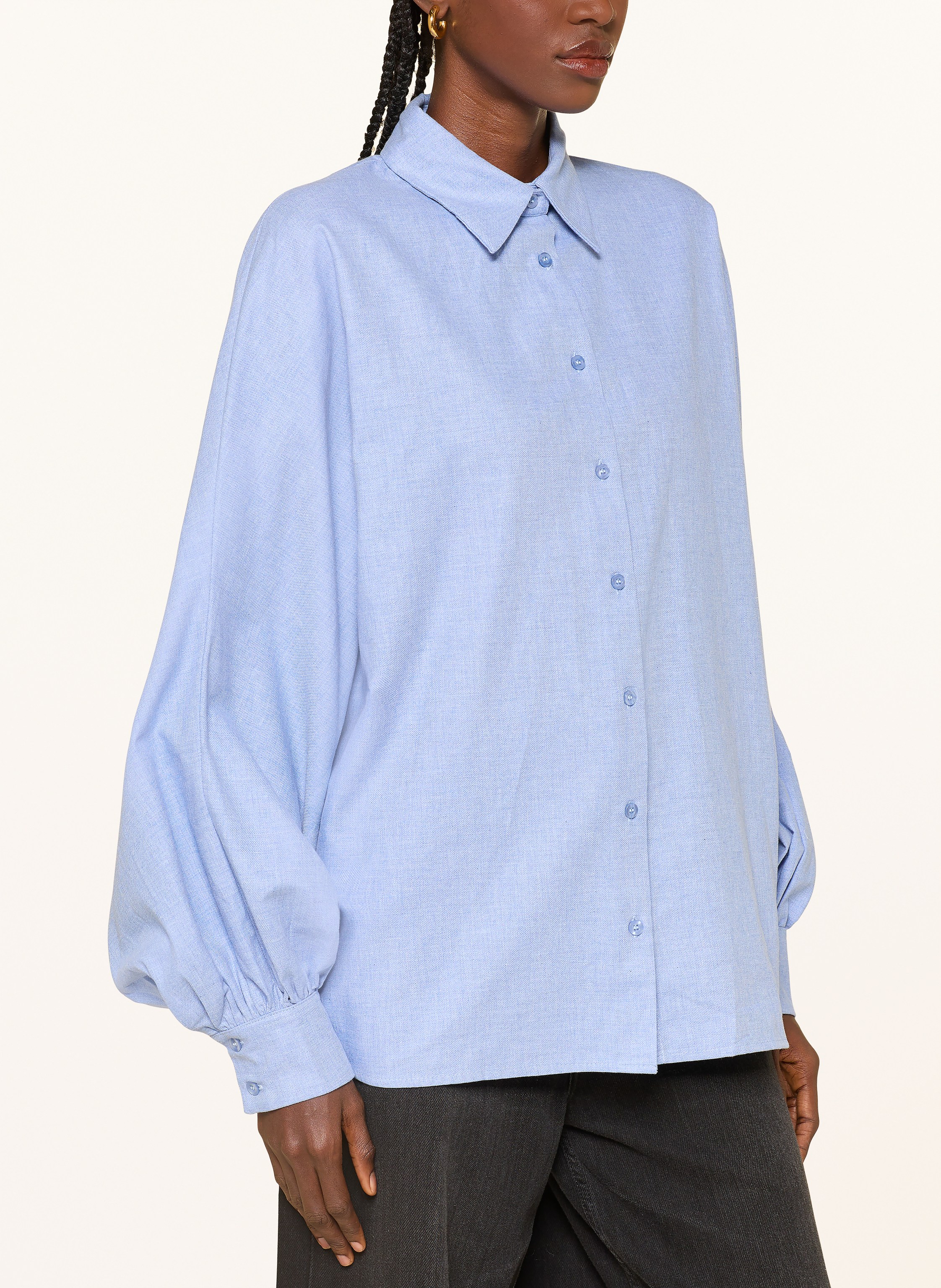 Thumbnail - Sosue Hemdbluse Antonia Aus Flanell blau