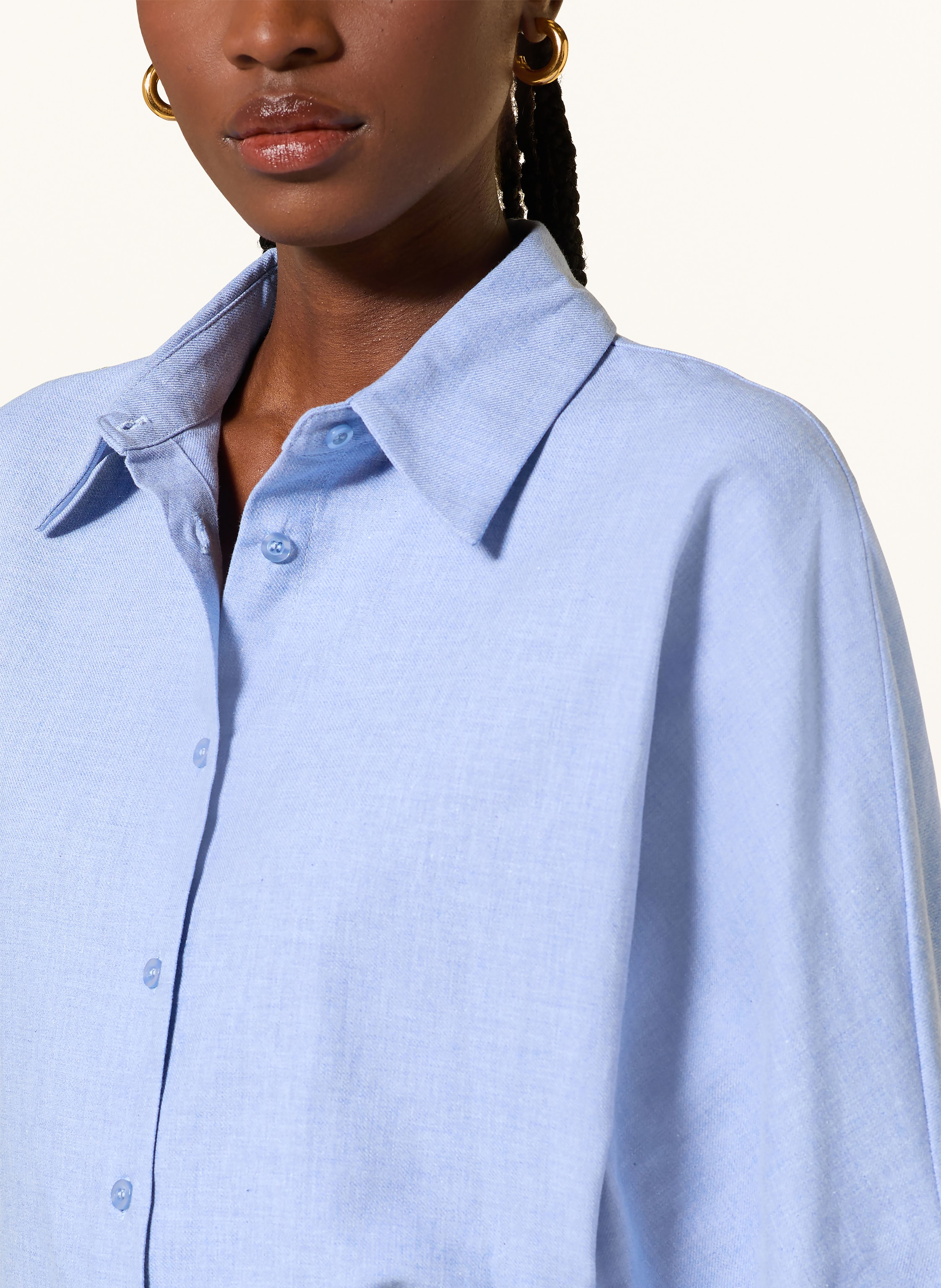 Thumbnail - Sosue Hemdbluse Antonia Aus Flanell blau