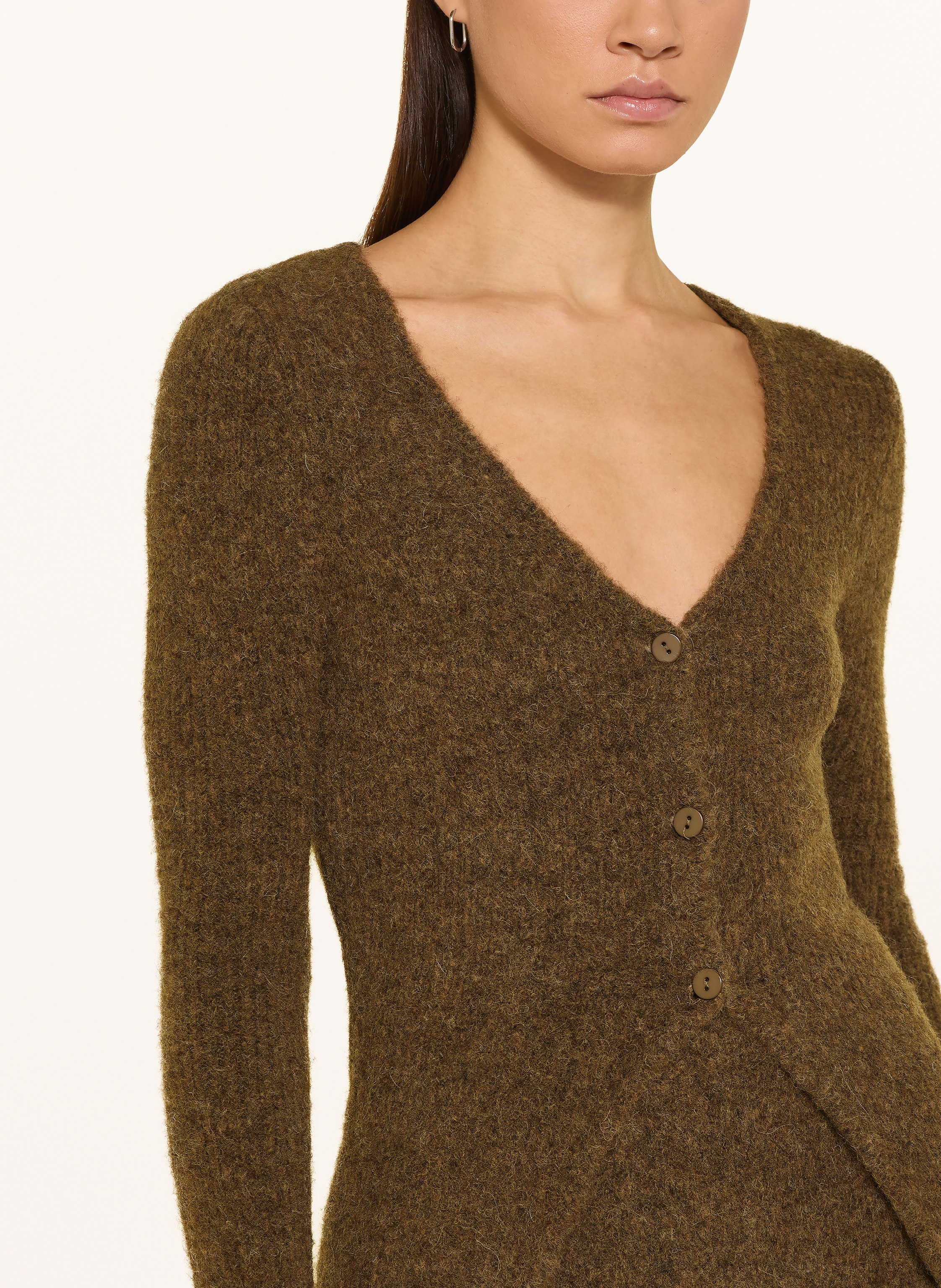 Thumbnail - Leger Studio Strickjacke Frederike Mit Alpaka braun