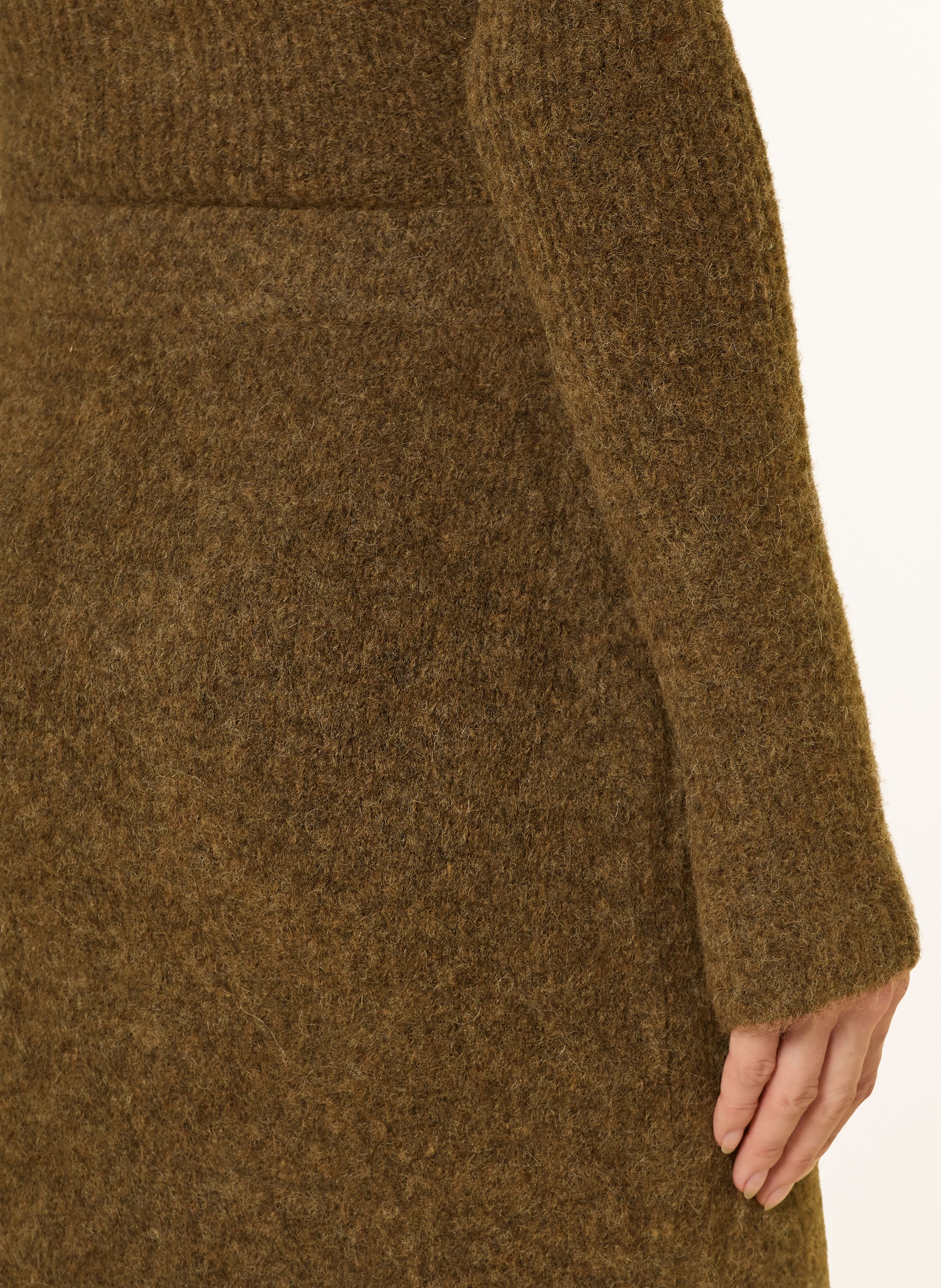 Thumbnail - Leger Studio Strickrock Frederike Mit Alpaka braun