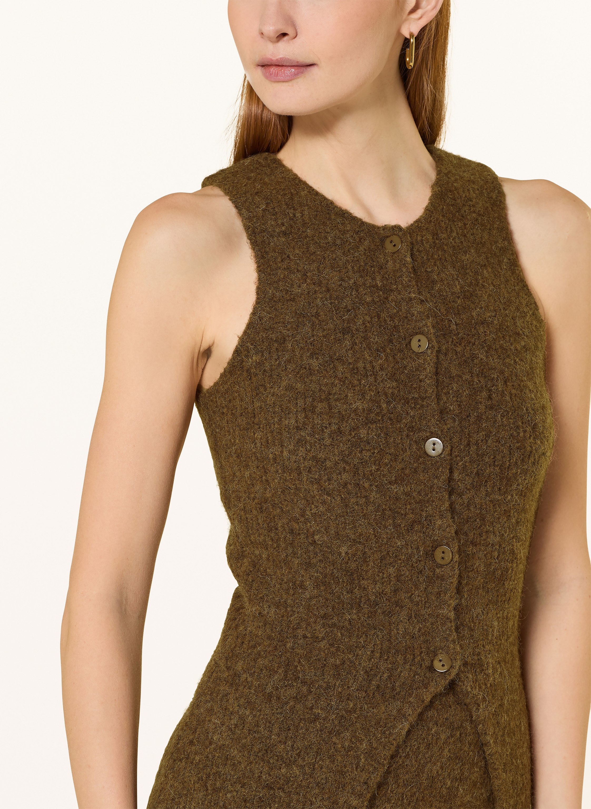 Thumbnail - Leger Studio Strickweste Frederike Mit Alpaka braun