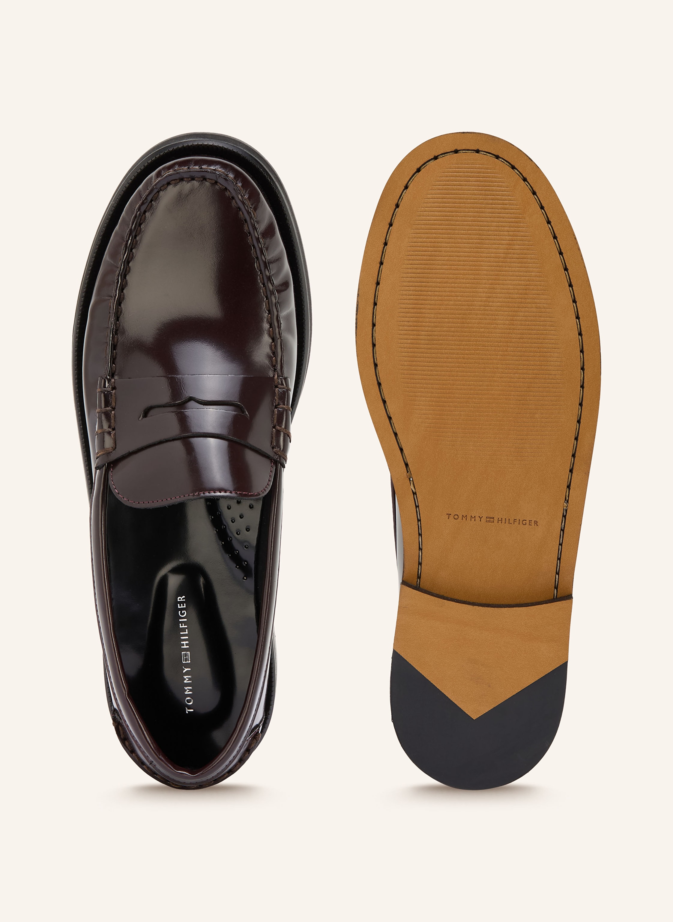 Thumbnail - Tommy Hilfiger Penny-Loafer rot