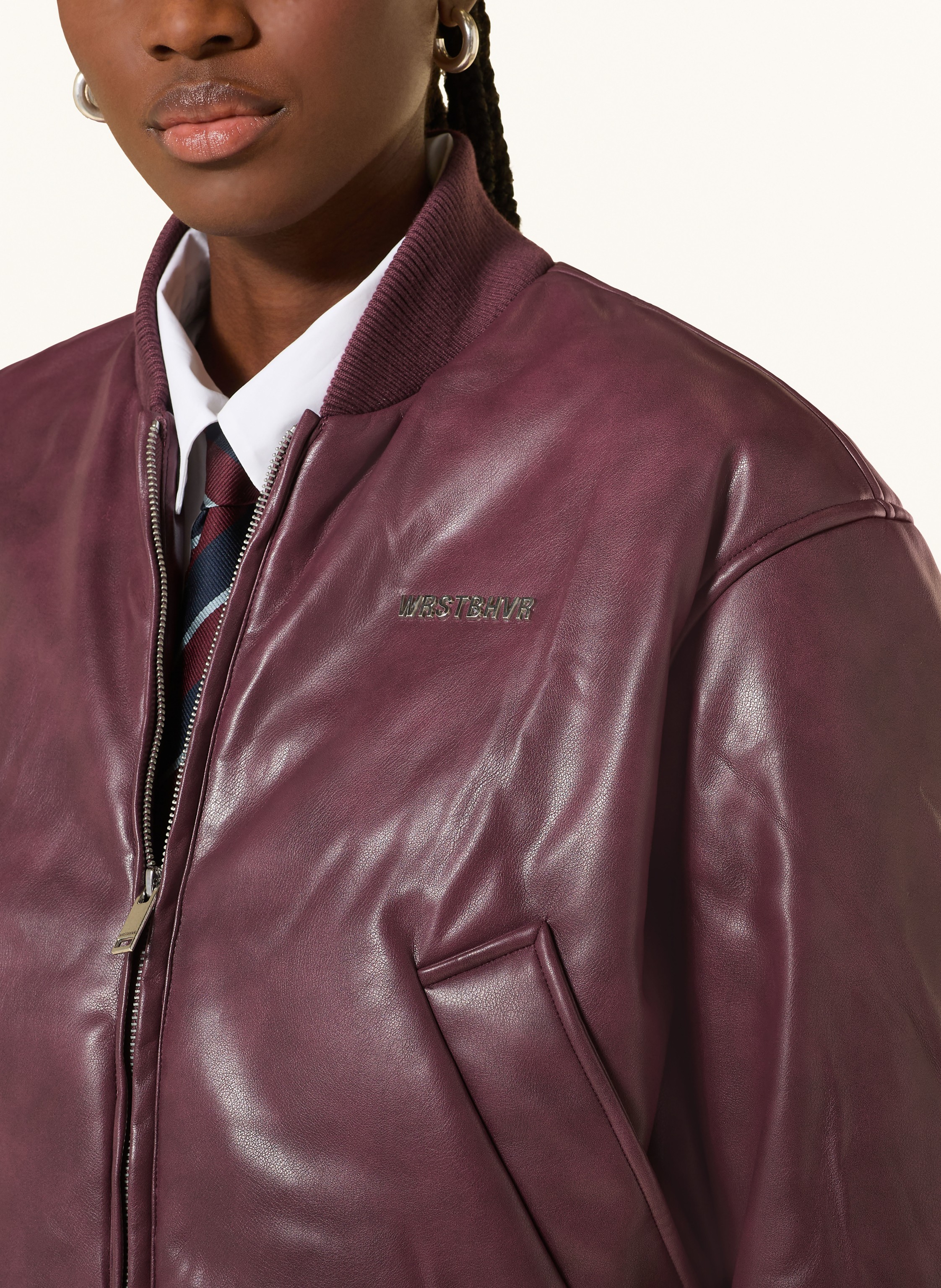 Thumbnail - Wrstbhvr Blouson Hega v2 In Lederoptik rot