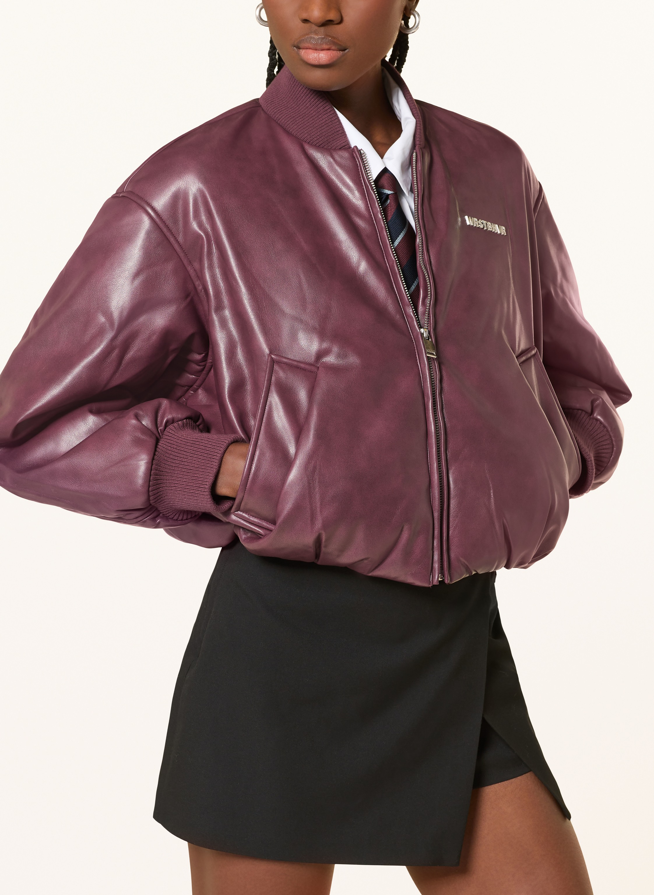 Thumbnail - Wrstbhvr Blouson Hega v2 In Lederoptik rot