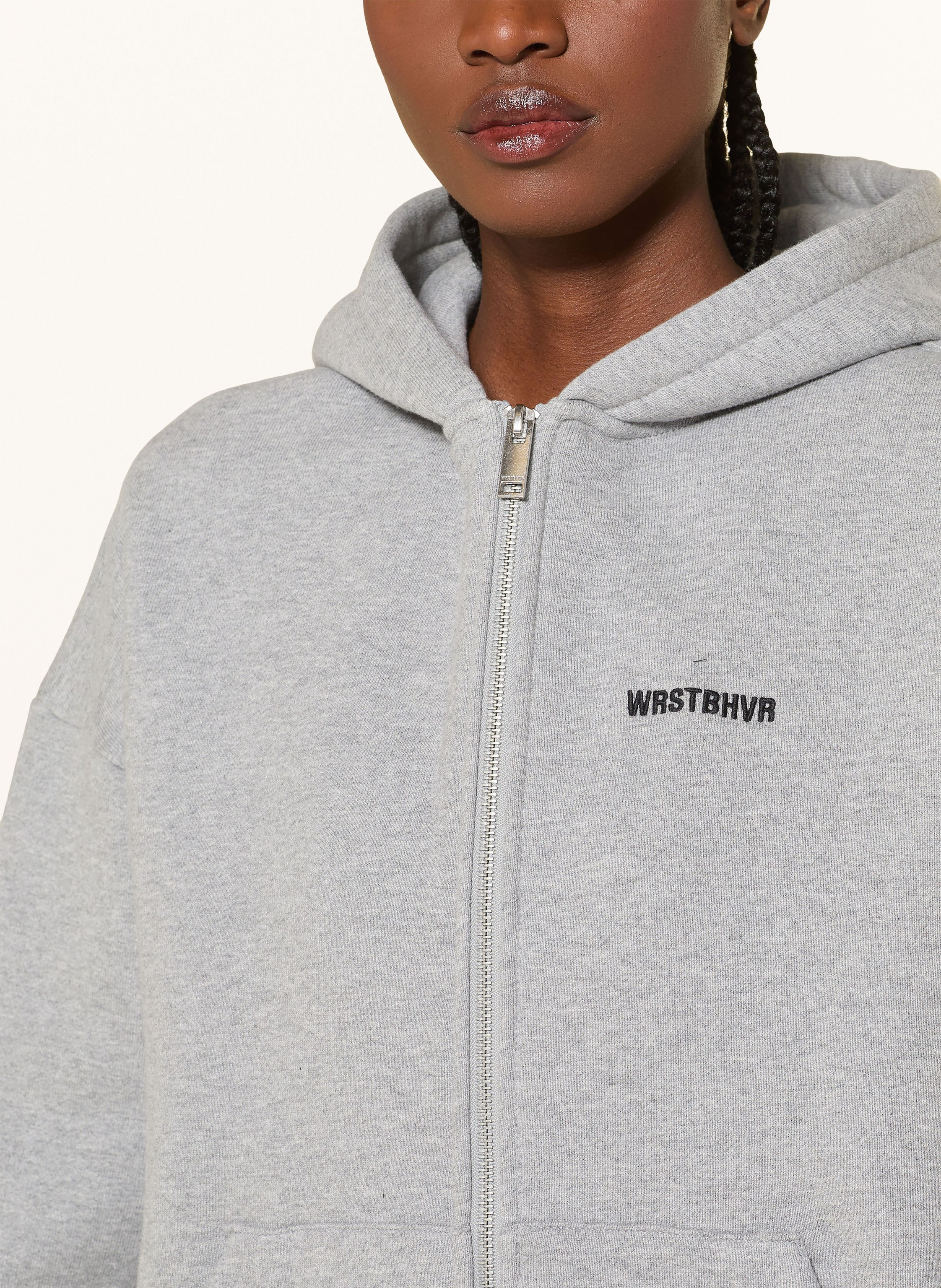 Thumbnail - Wrstbhvr Oversized-Sweatjacke Diago grau