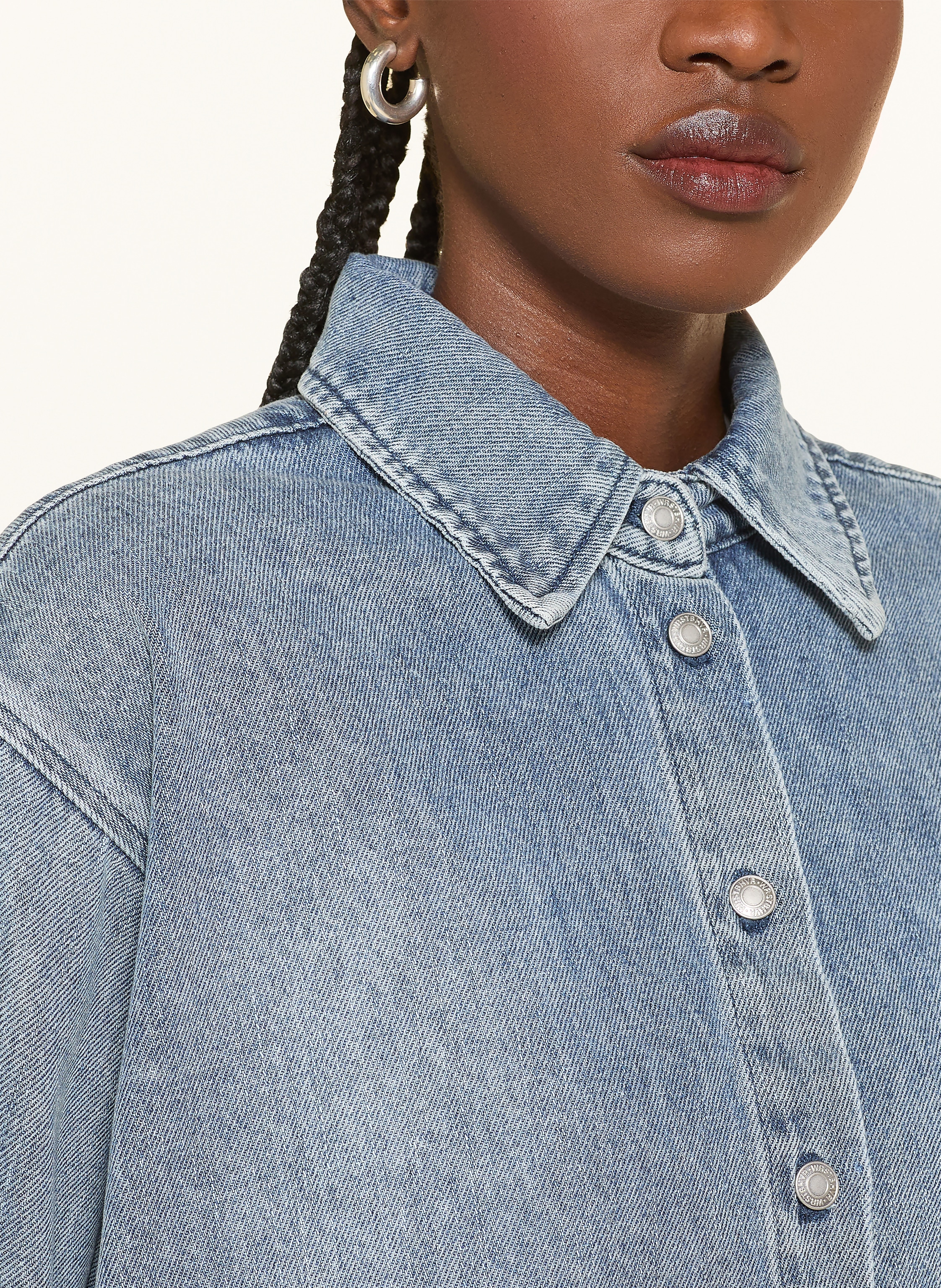 Thumbnail - Wrstbhvr Jeansbluse Jella blau