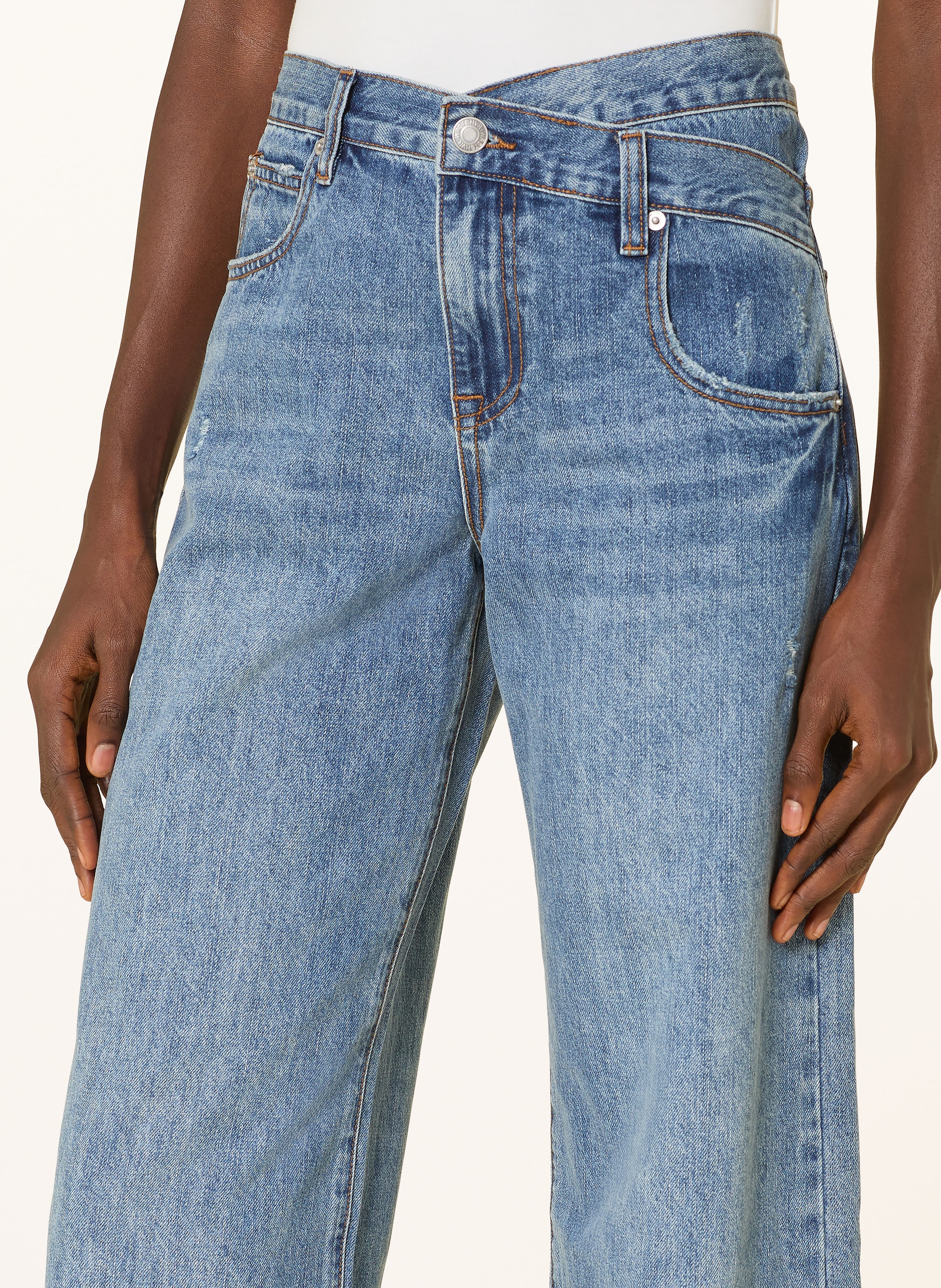 Thumbnail - Wrstbhvr Wide Leg Jeans Meg v2 blau