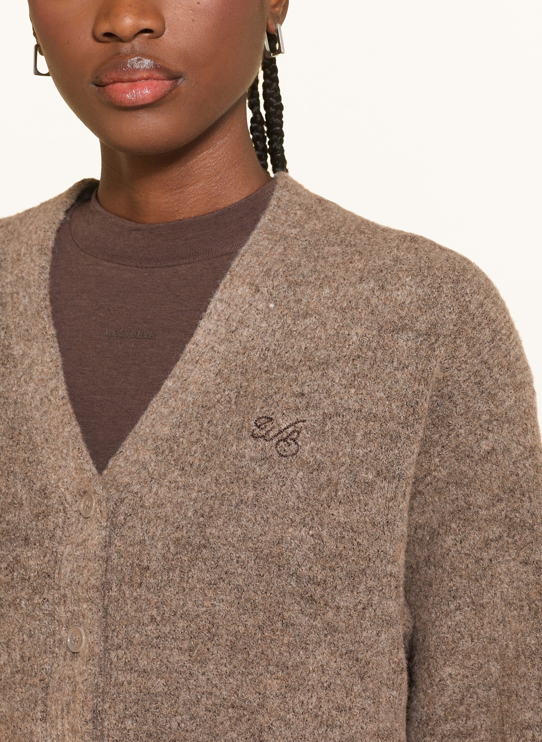 Thumbnail - Wrstbhvr Strickjacke Kamilla v2 grau