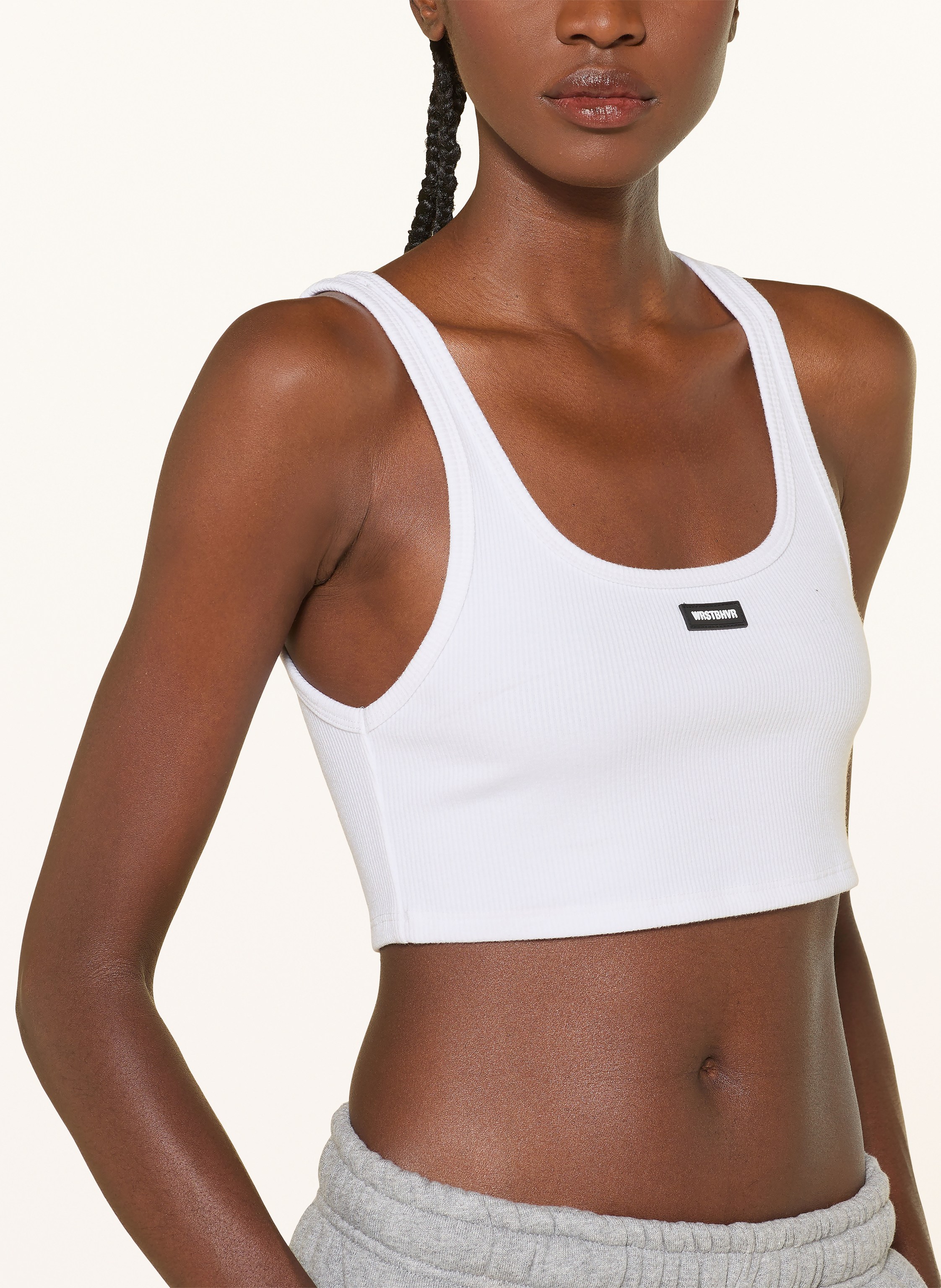 Thumbnail - Wrstbhvr Cropped-Top Jetty weiss