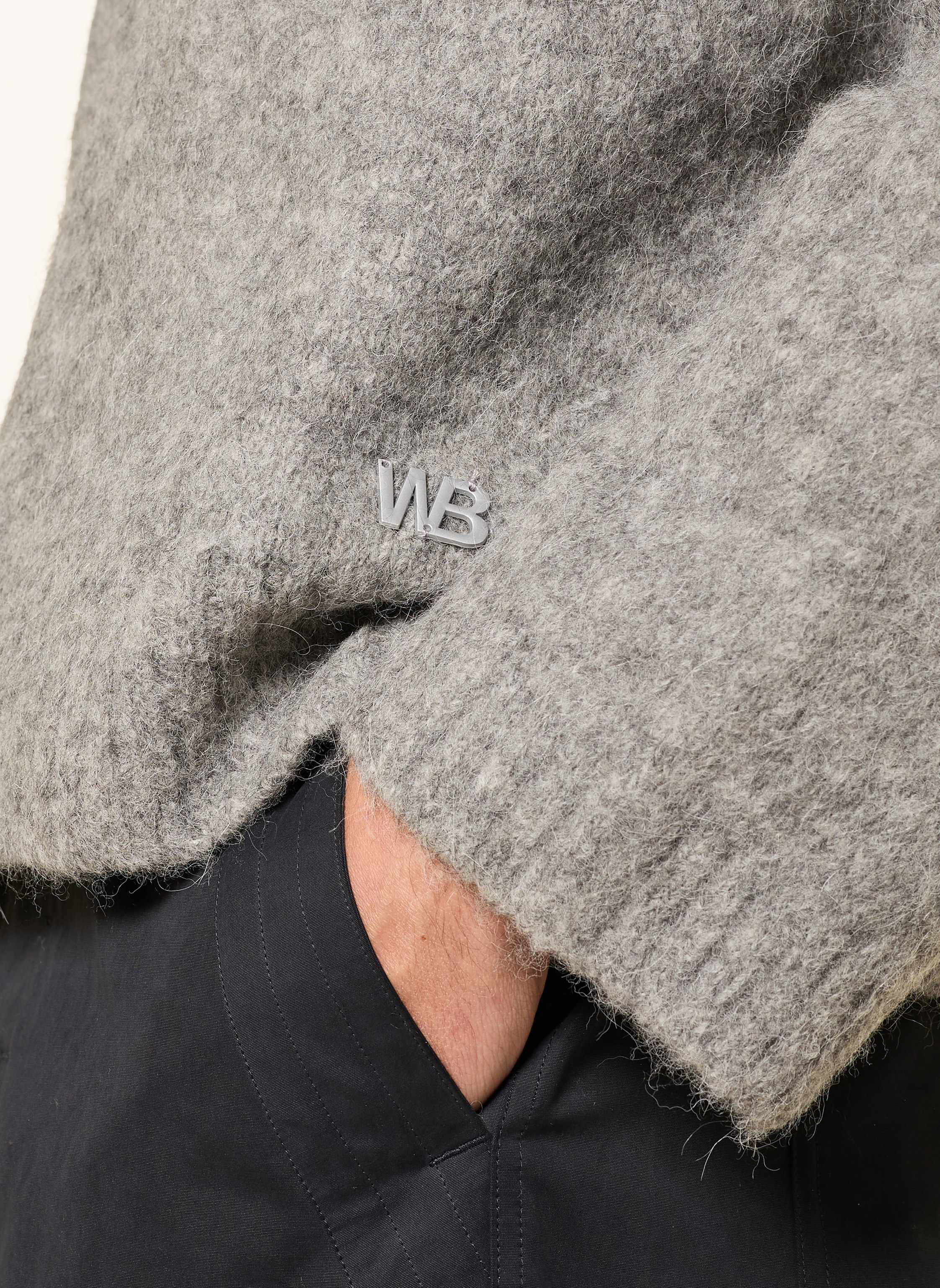 Thumbnail - Wrstbhvr Oversized-Pullover Enci grau