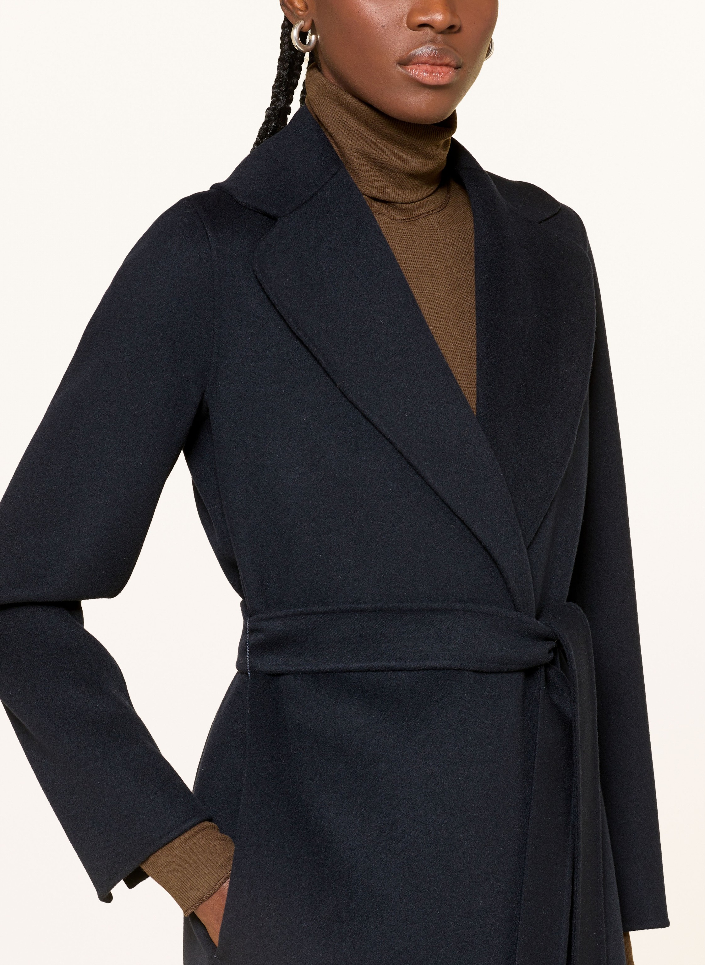 Thumbnail - S Max Mara Wollmantel Poldo blau