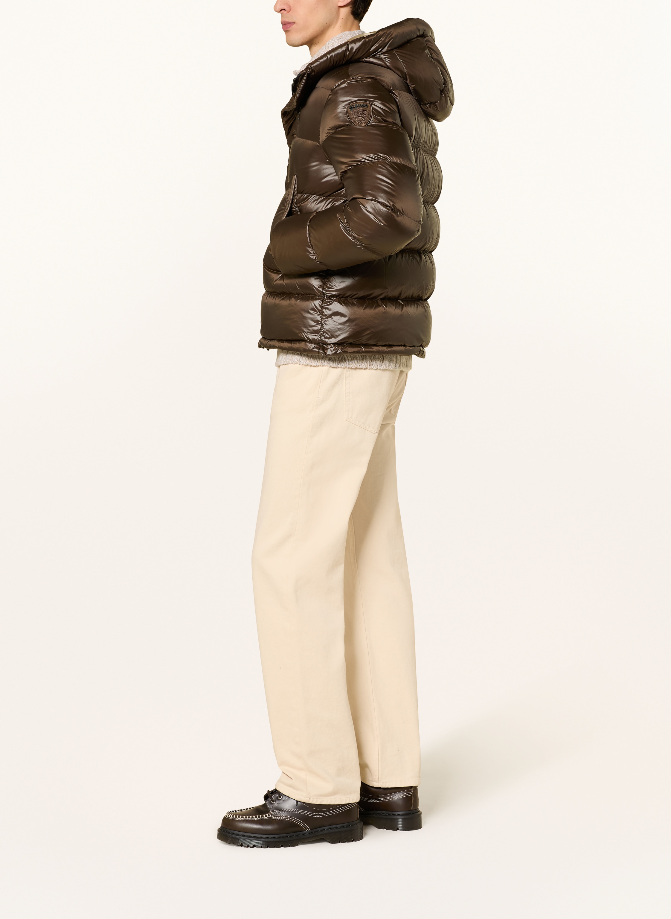 Thumbnail - Blauer Daunenjacke Clipper braun