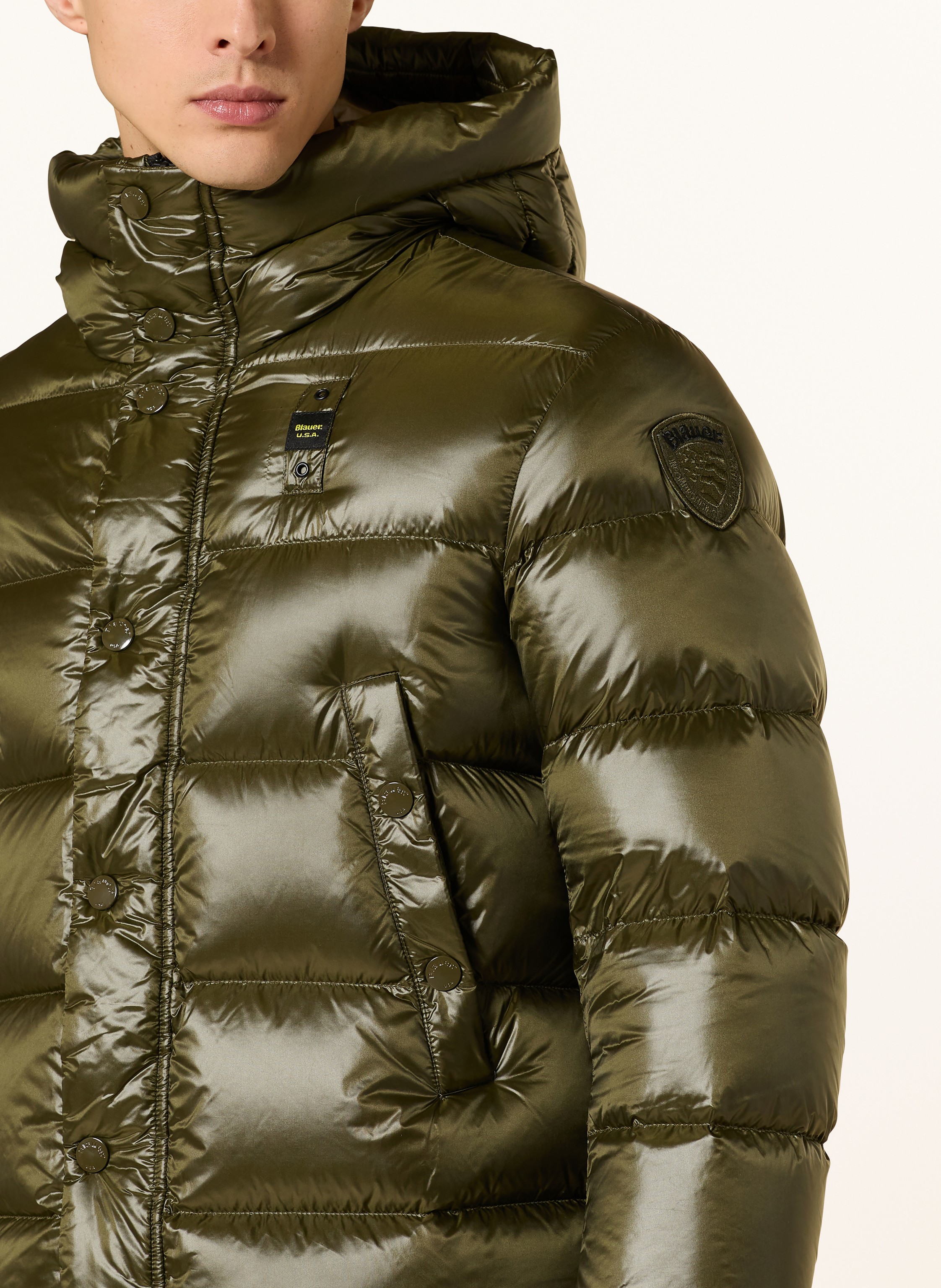 Thumbnail - Blauer Daunenjacke Clipper gruen