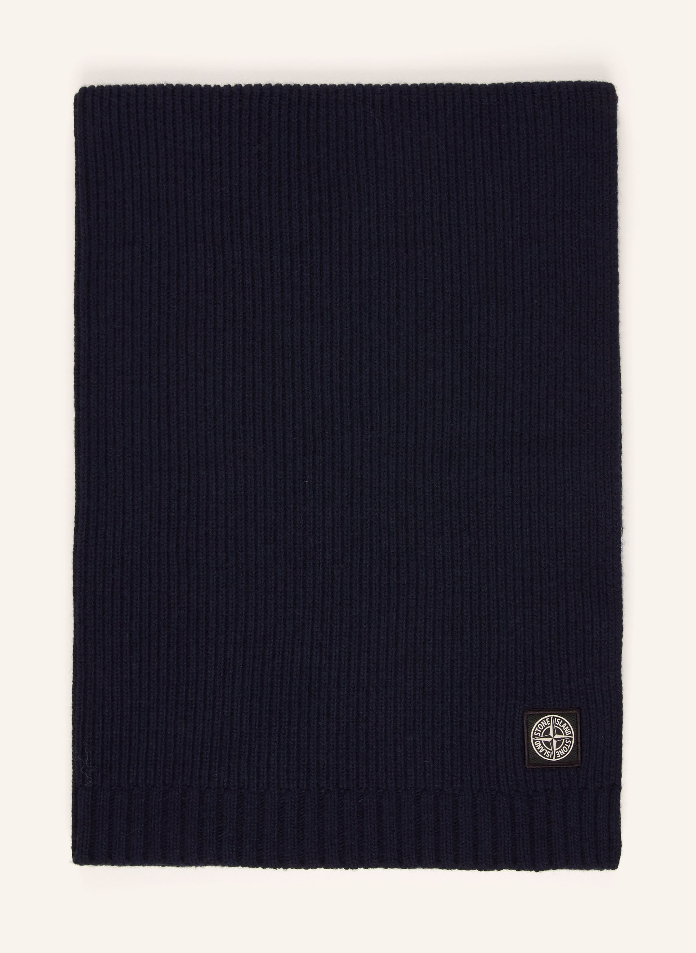 Thumbnail - Stone Island Junior Set: Strickjacke, Plaid Und Mütze blau