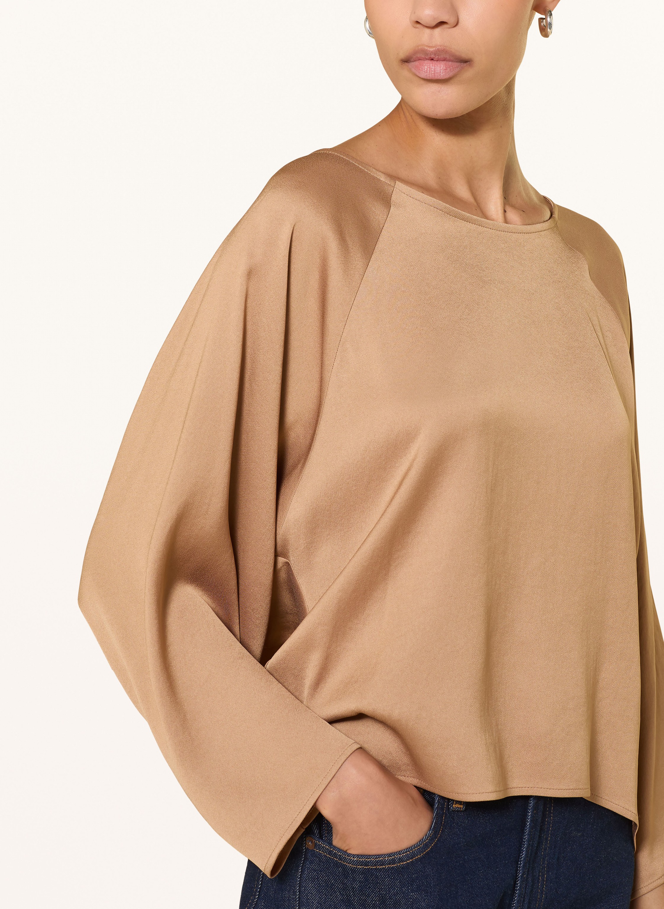 Thumbnail - Drykorn Blusenshirt Nialini Aus Satin braun