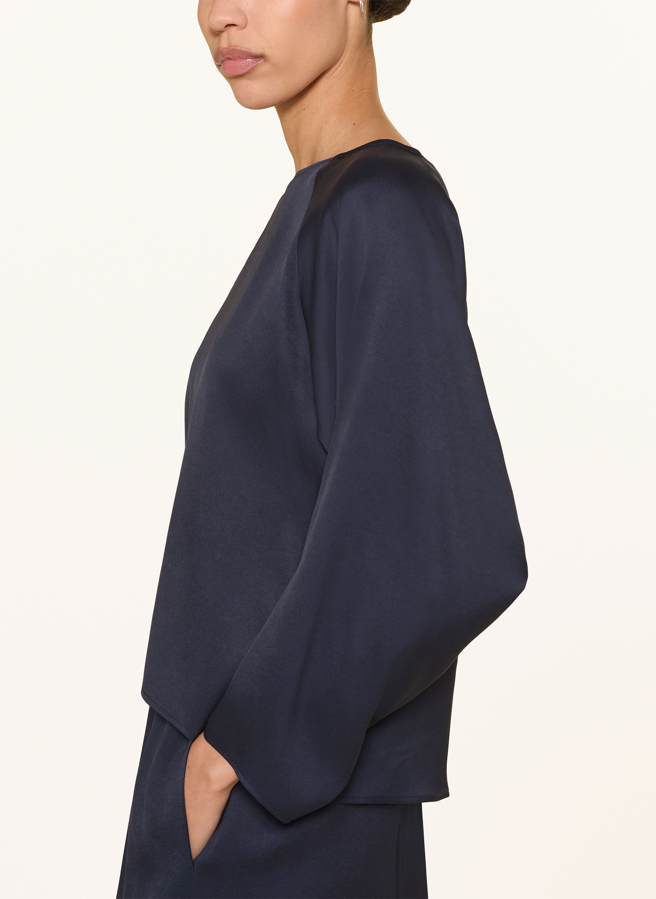 Thumbnail - Drykorn Blusenshirt Nialini Aus Satin blau