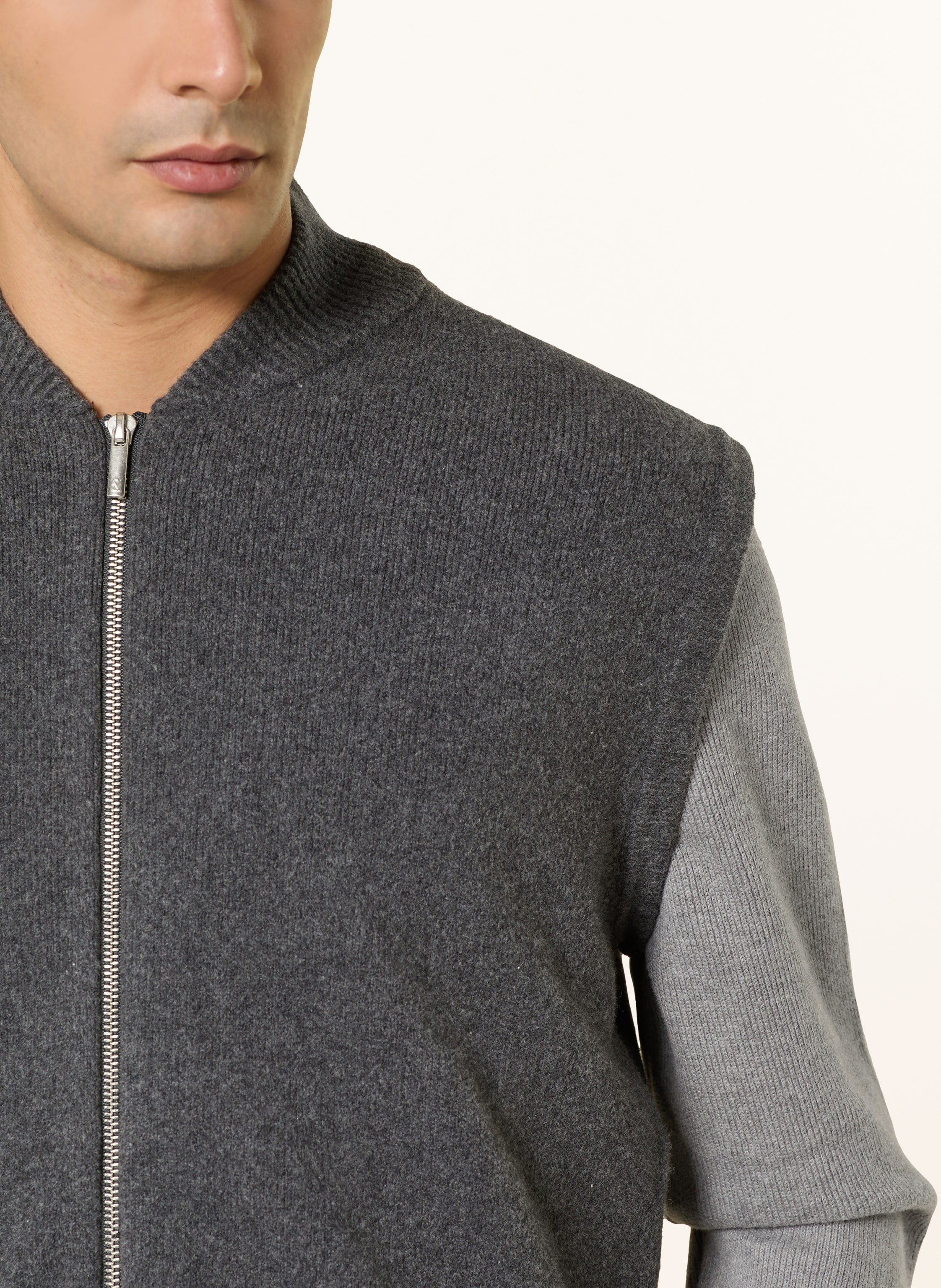 Thumbnail - Colours & Sons Strickweste grau