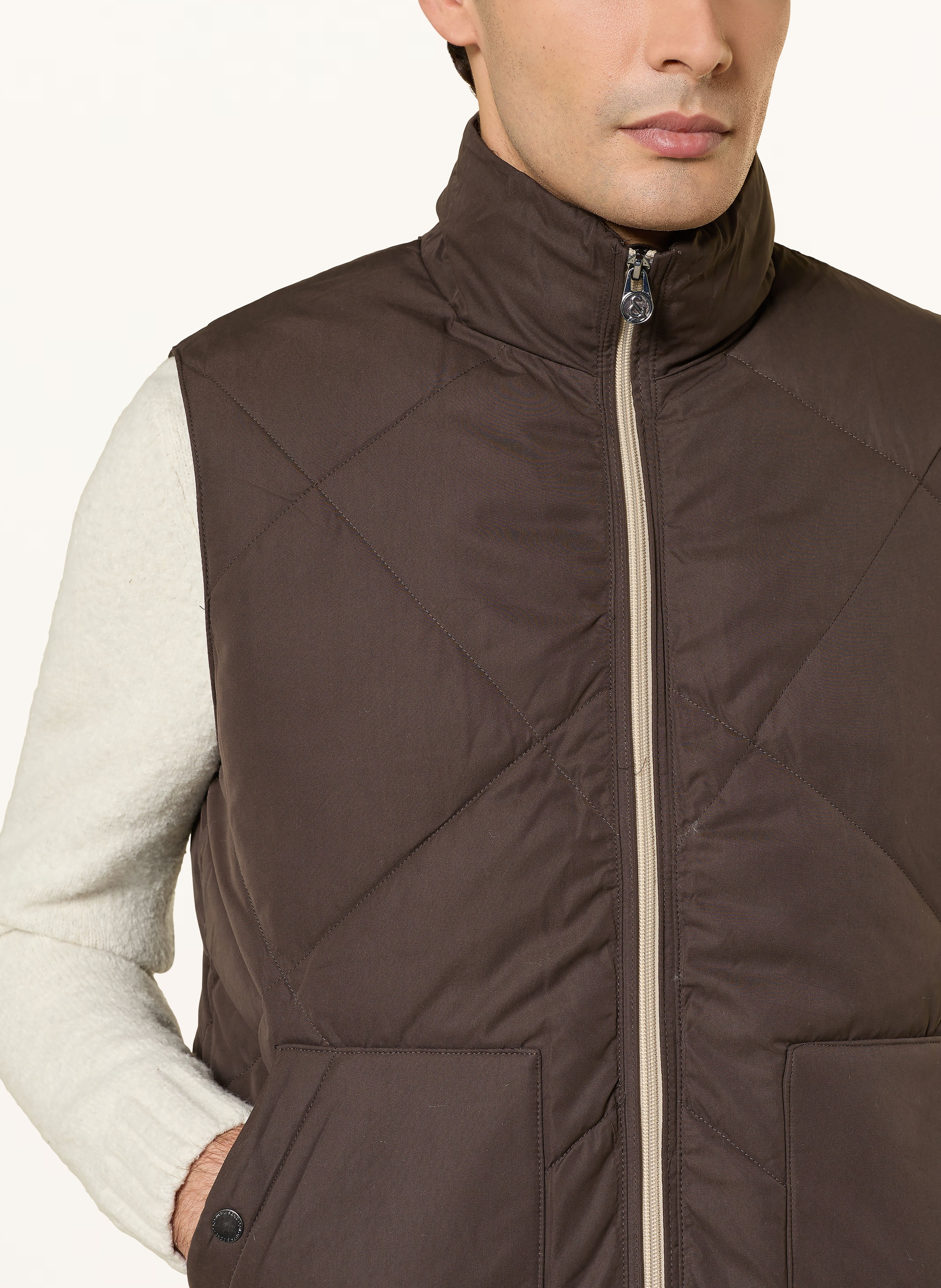 Thumbnail - Colours & Sons Steppweste Mit Dupont™ Sorona®-Isolierung braun