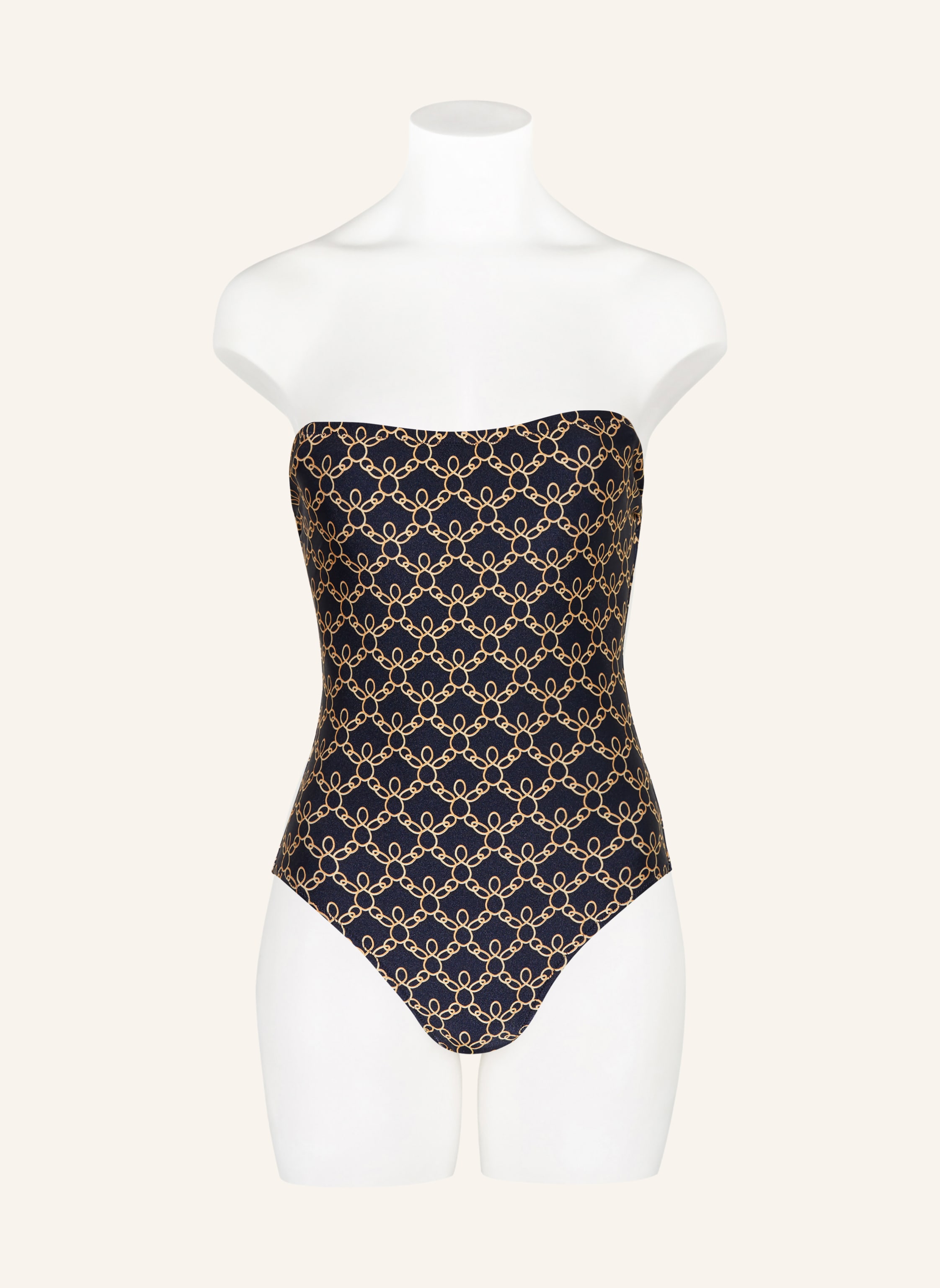 Thumbnail - Vilebrequin Bandeau-Badeanzug Facette blau