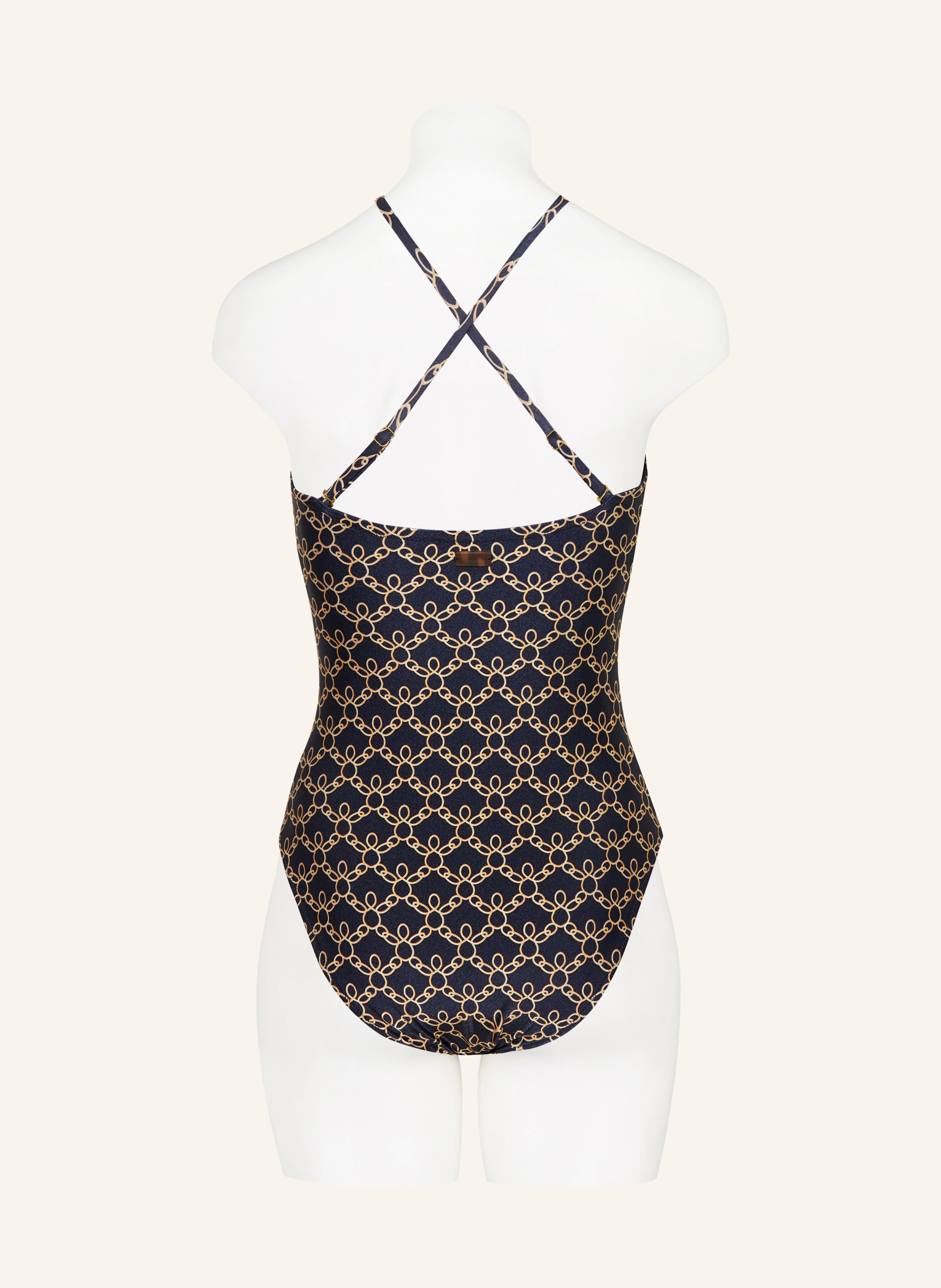 Thumbnail - Vilebrequin Bandeau-Badeanzug Facette blau