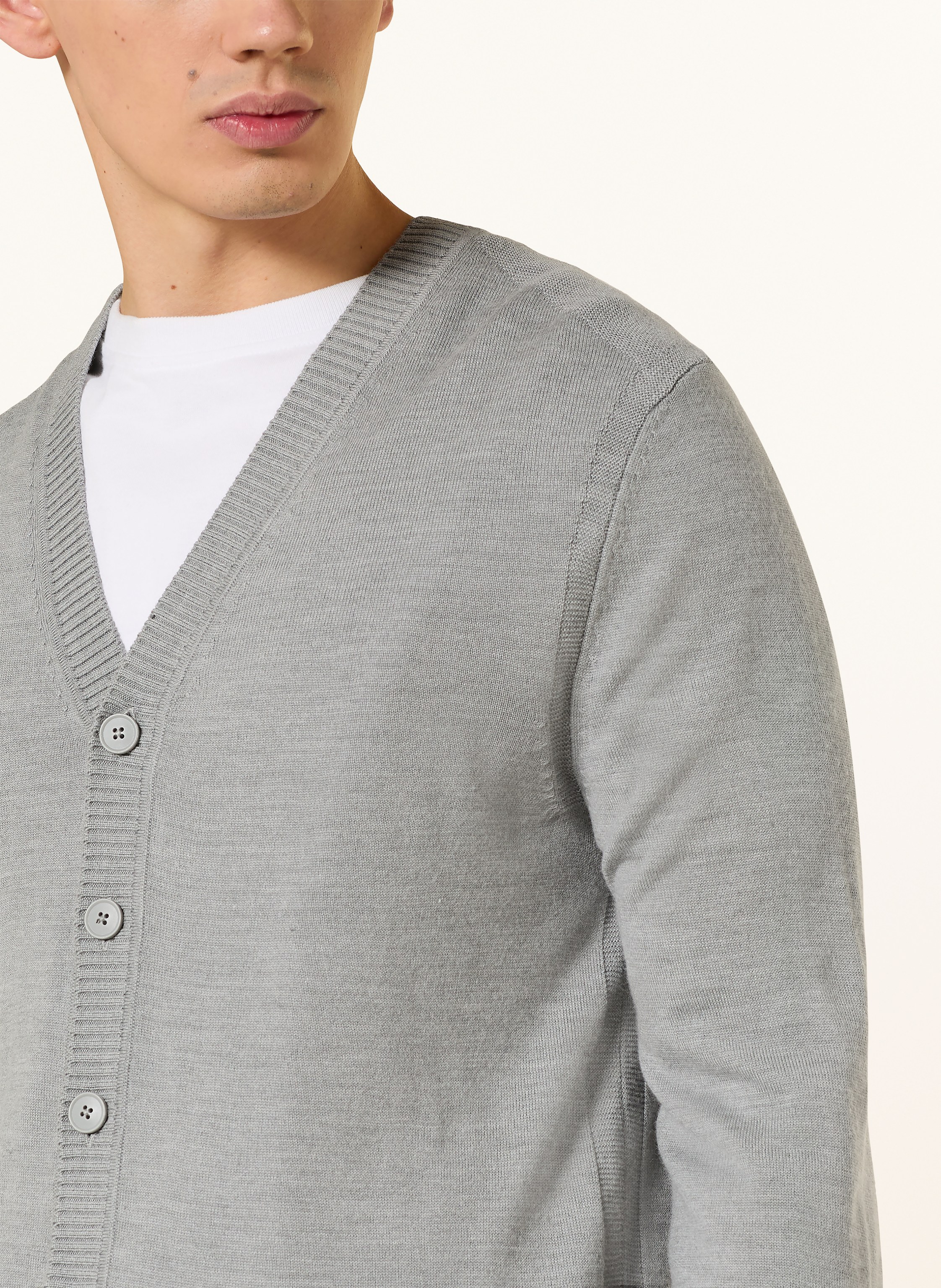 Thumbnail - Boss Strickjacke Avac grau