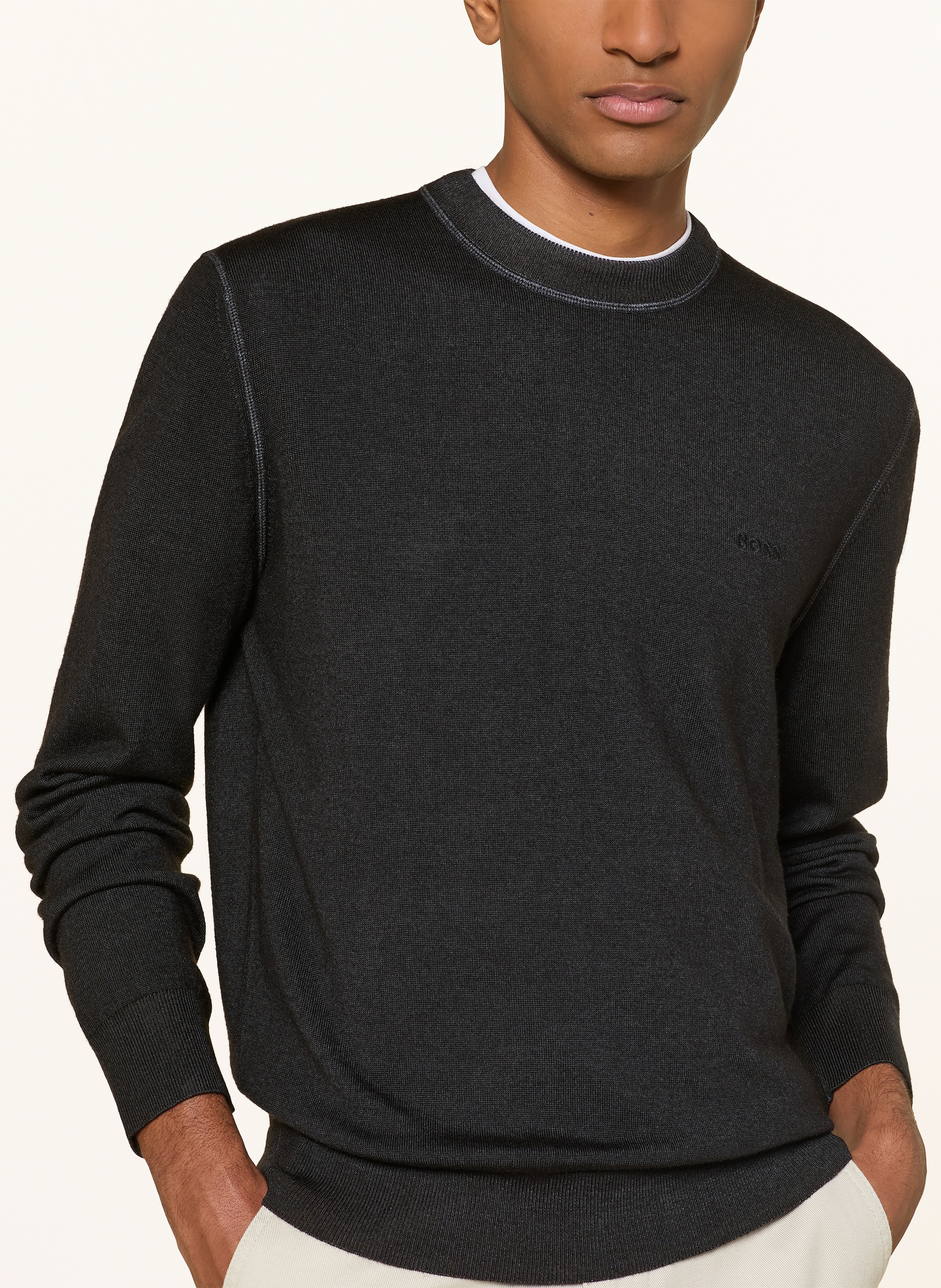 Thumbnail - Boss Pullover Astefo schwarz