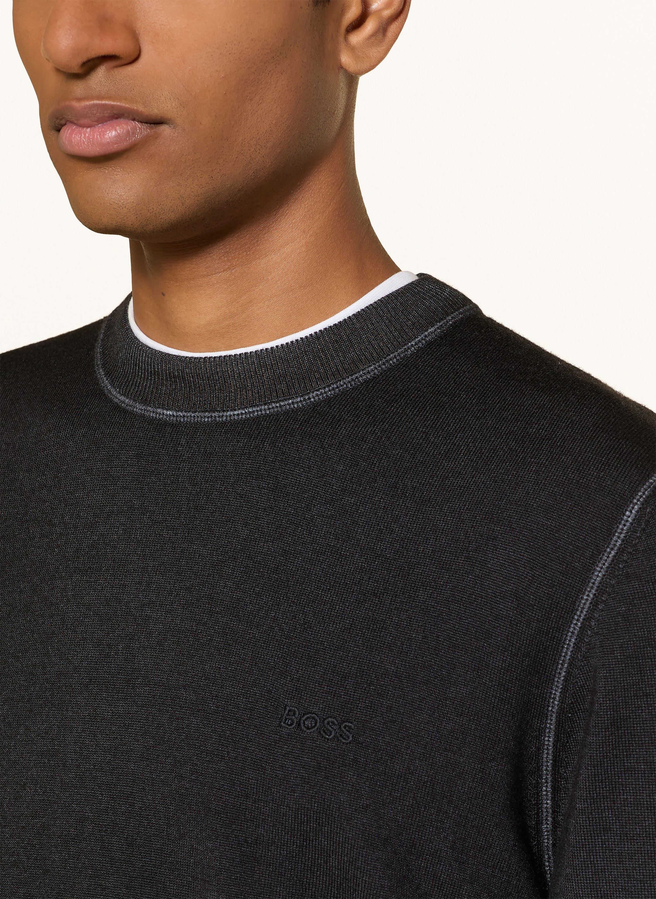 Thumbnail - Boss Pullover Astefo schwarz