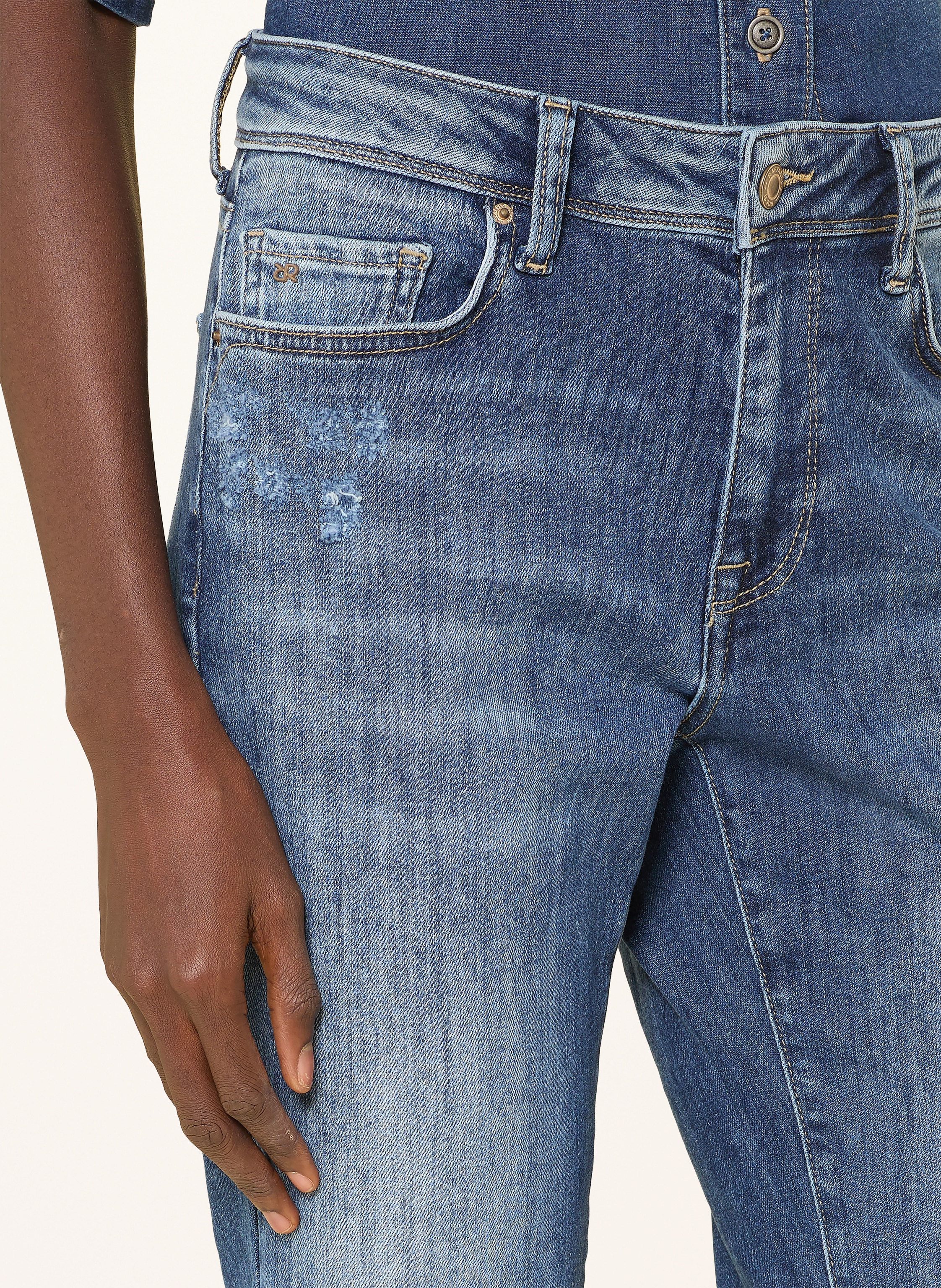 Thumbnail - Raffaello Rossi Flared Jeans Vic blau