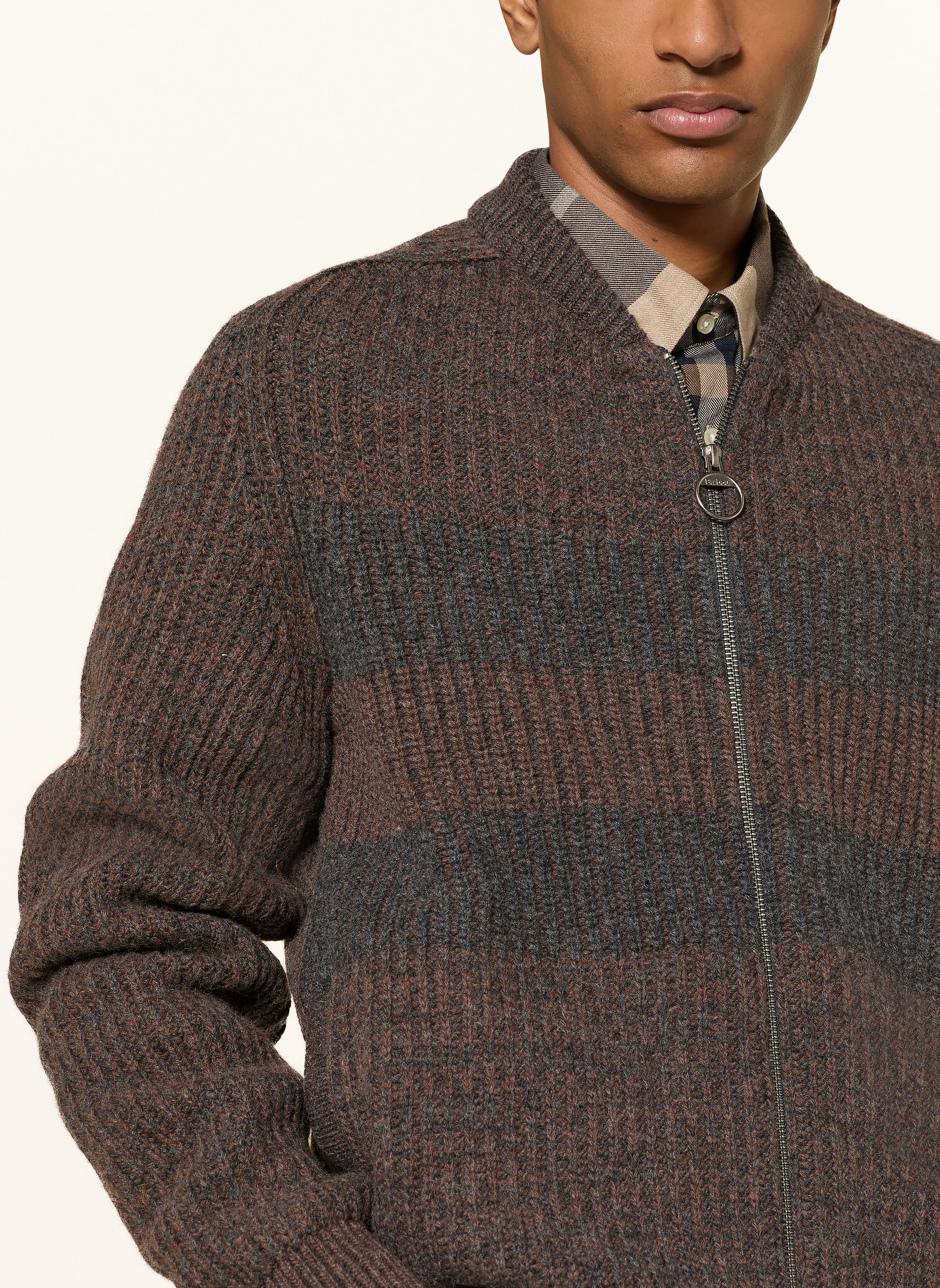 Thumbnail - Barbour Strickjacke braun