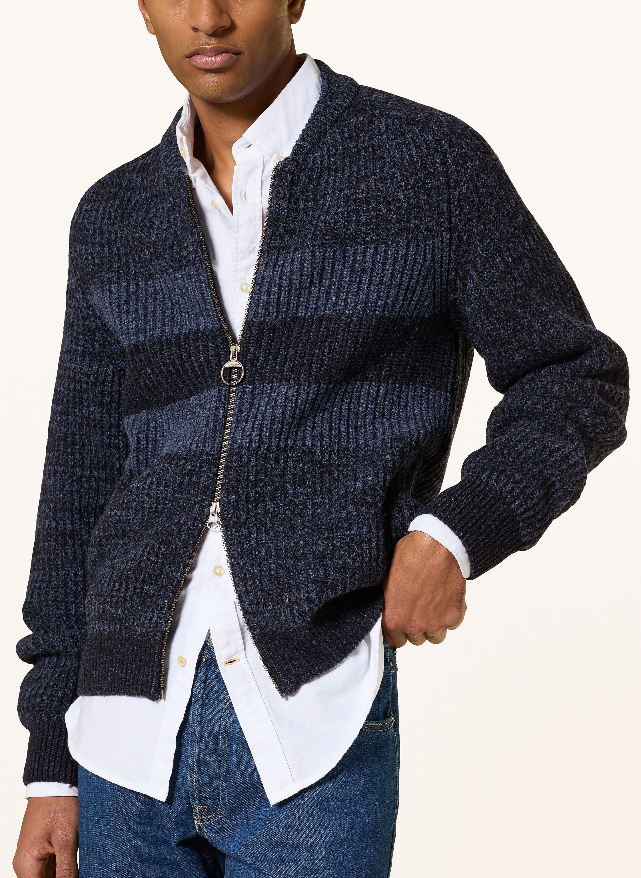 Thumbnail - Barbour Strickjacke blau