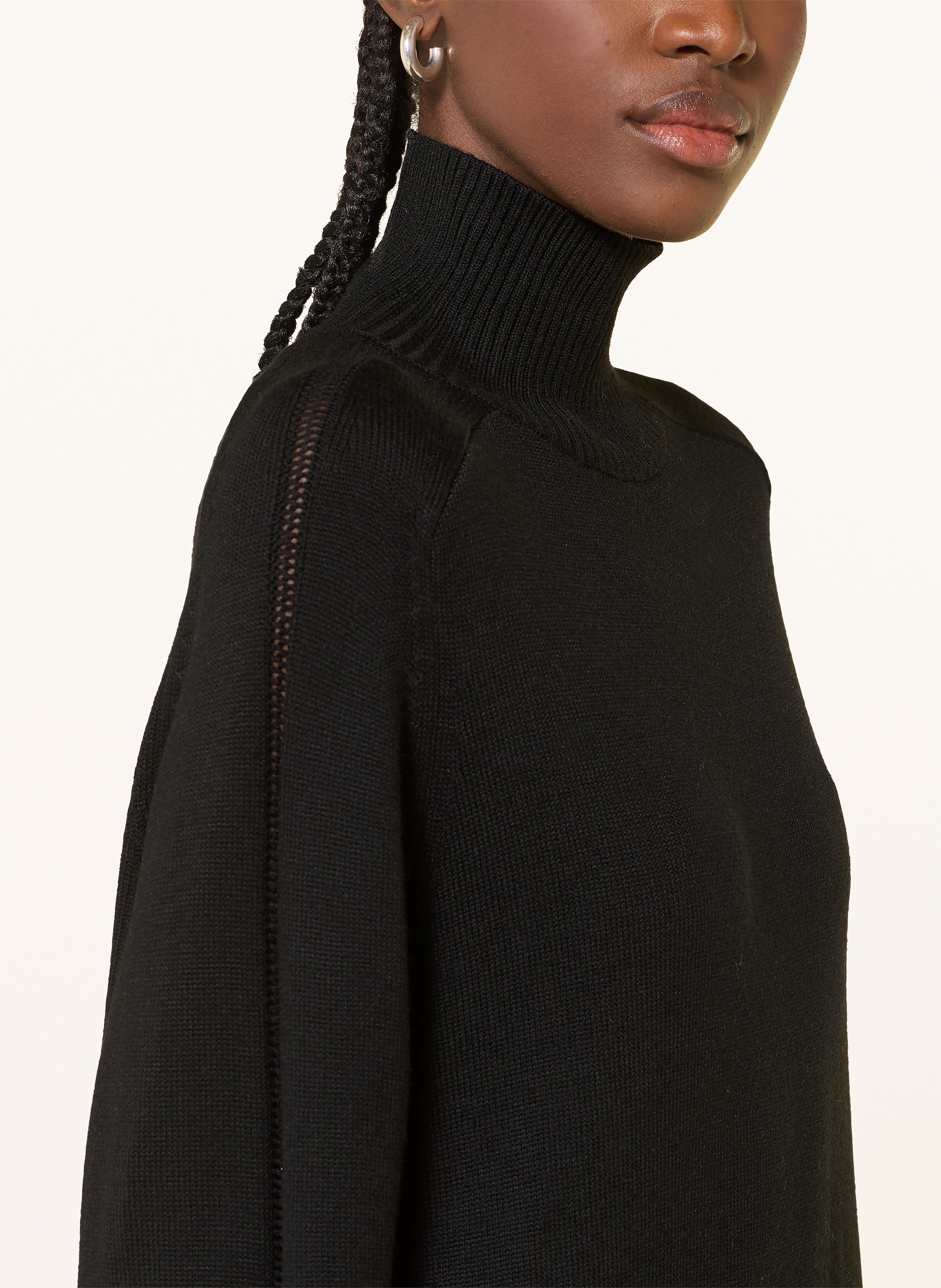 Thumbnail - Boss Strickkleid Fagliatelle schwarz