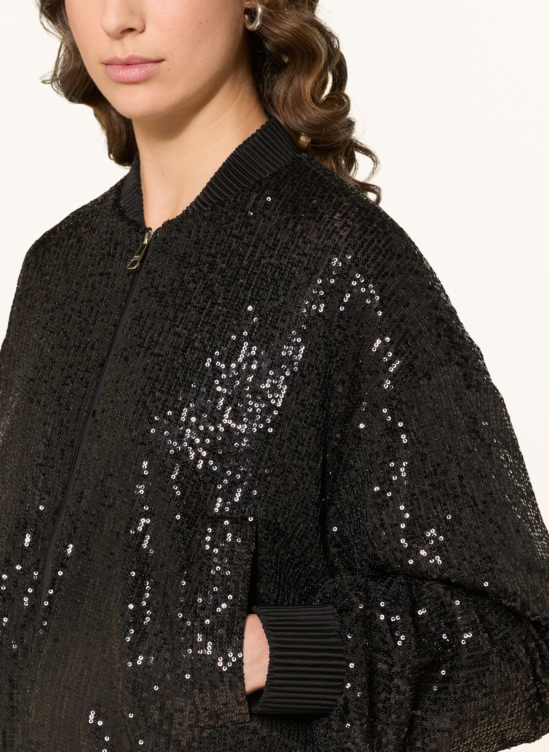 Thumbnail - Boss Blouson Jilloi Mit Pailletten schwarz