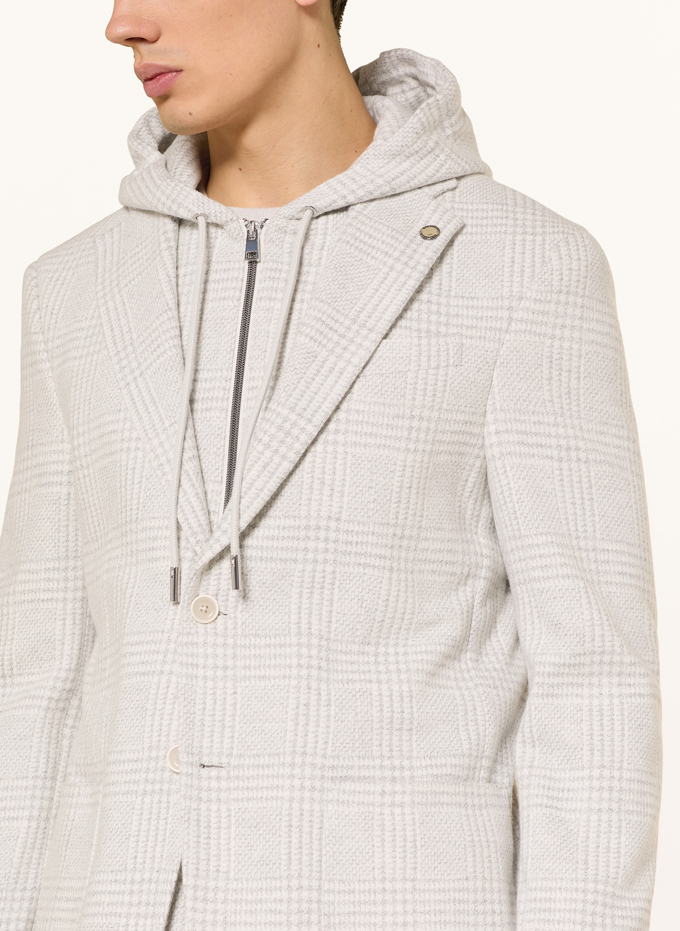 Thumbnail - Baldessarini Sakko Santo Extra Slim Fit Mit Herausnehmbarer Blende grau