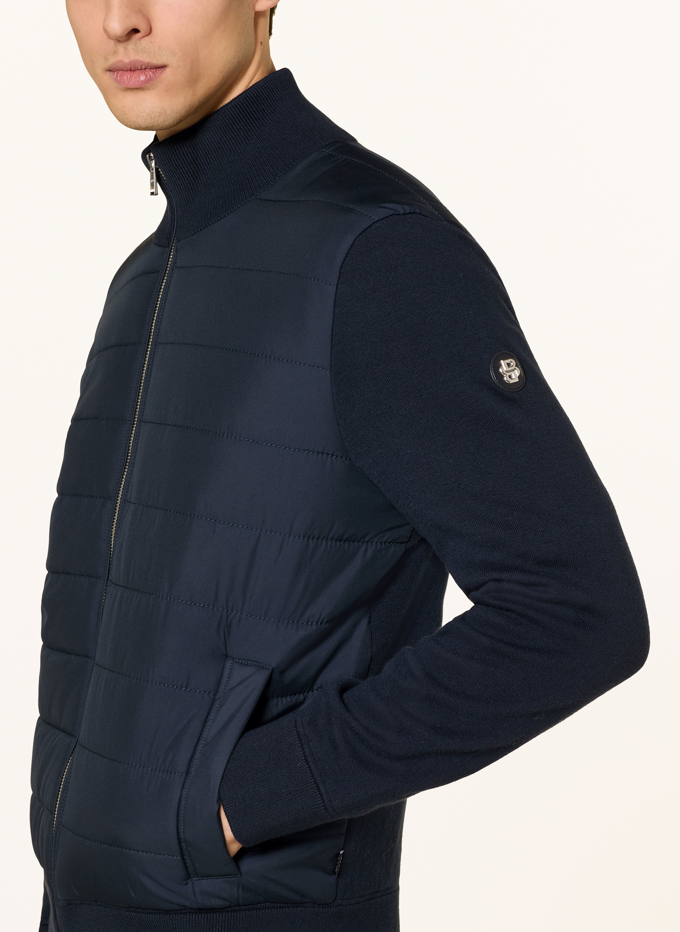 Thumbnail - Boss Steppjacke H-Hernesto Im Materialmix blau