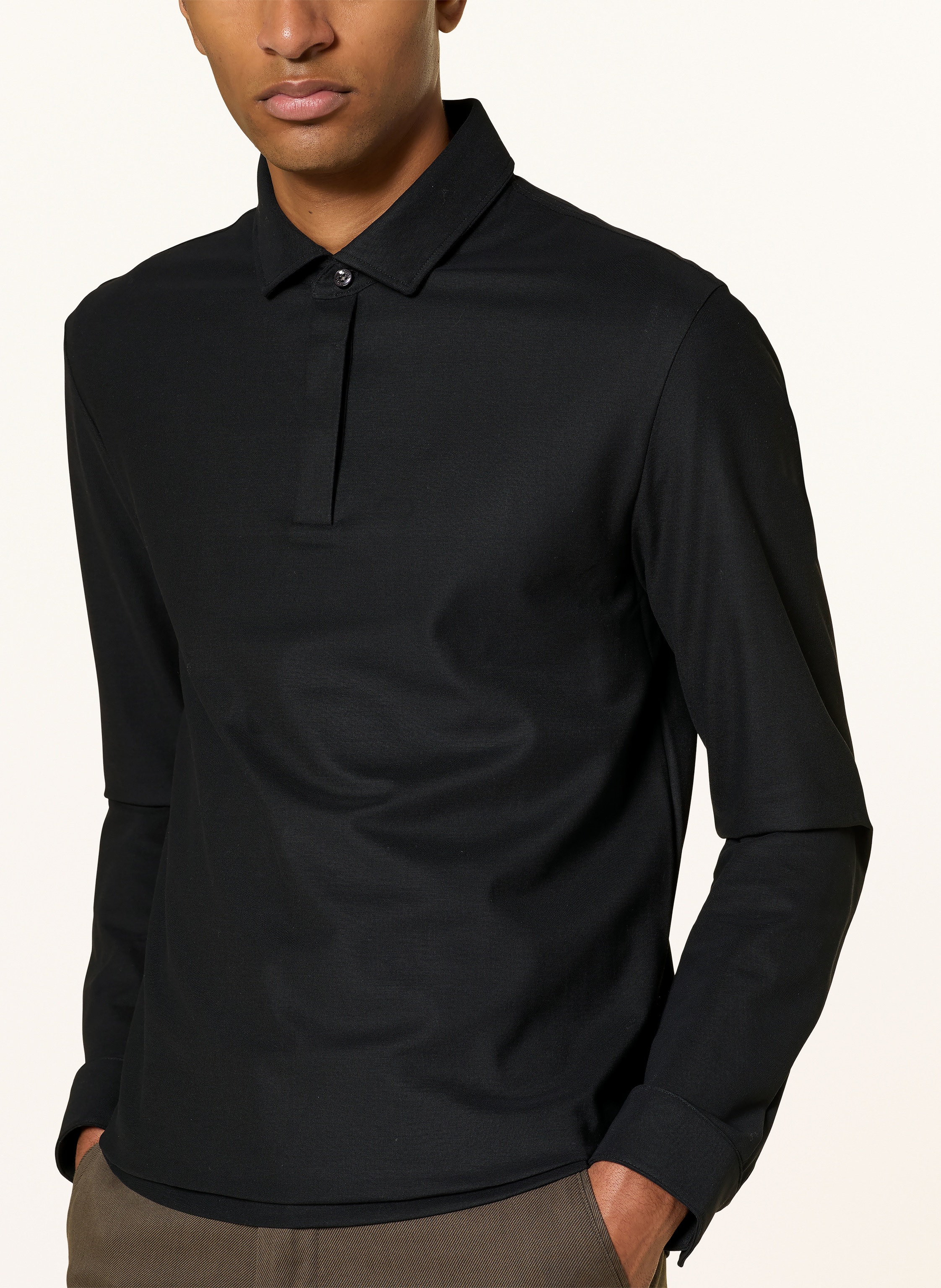 Thumbnail - Boss Jersey-Poloshirt Person schwarz