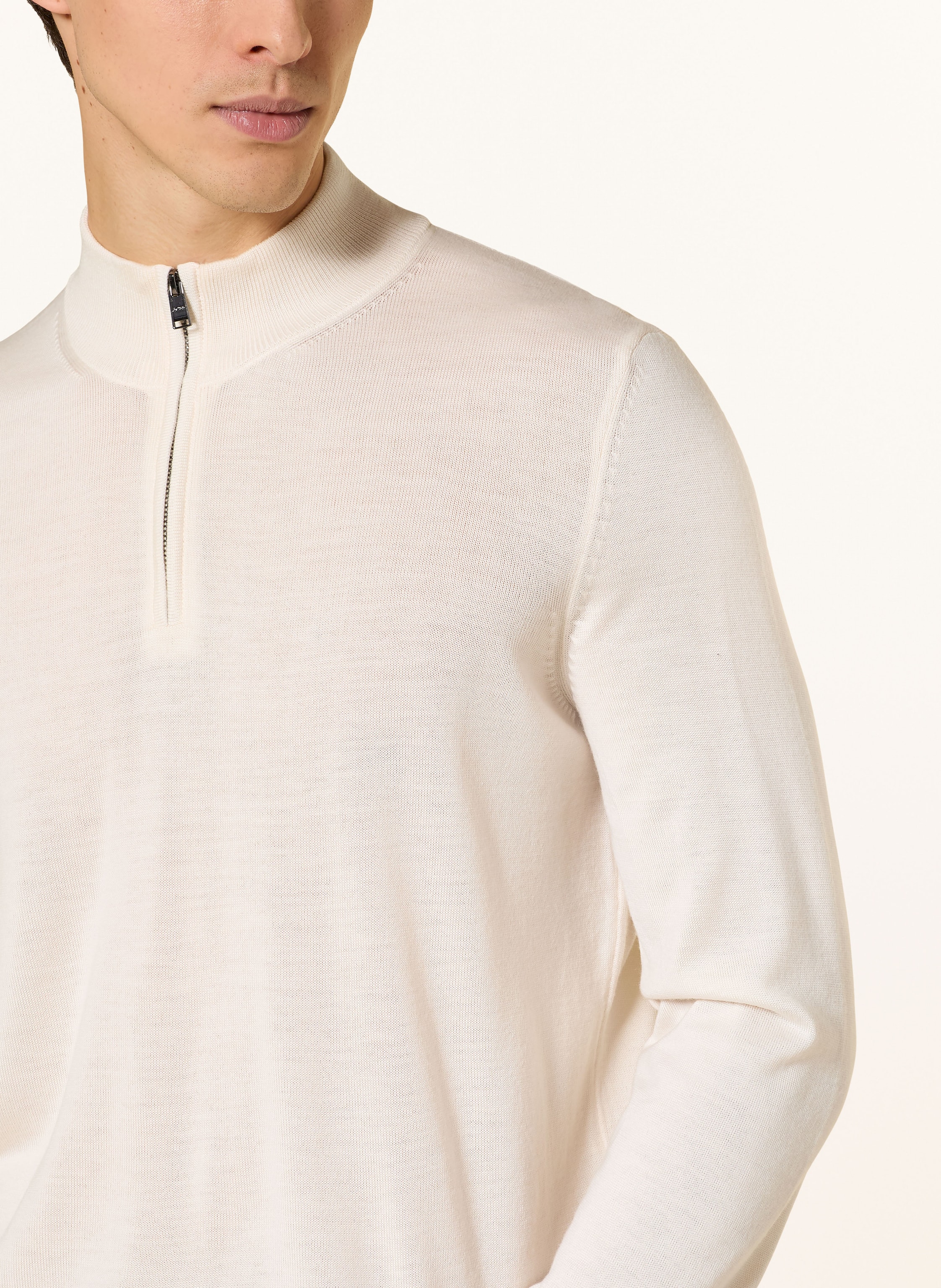 Thumbnail - Boss Pullover Ebenji weiss