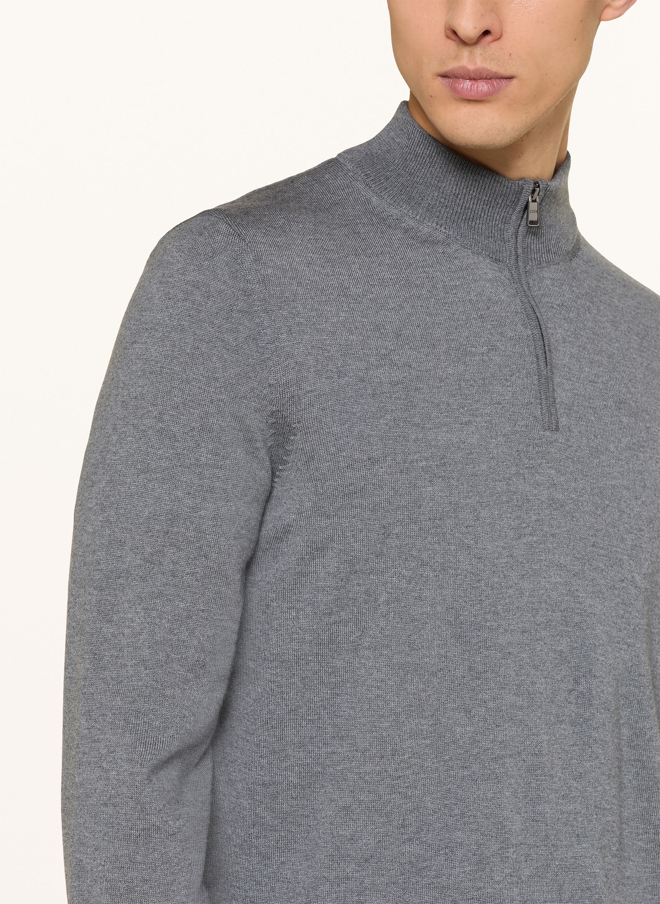 Thumbnail - Boss Pullover Ebenji grau