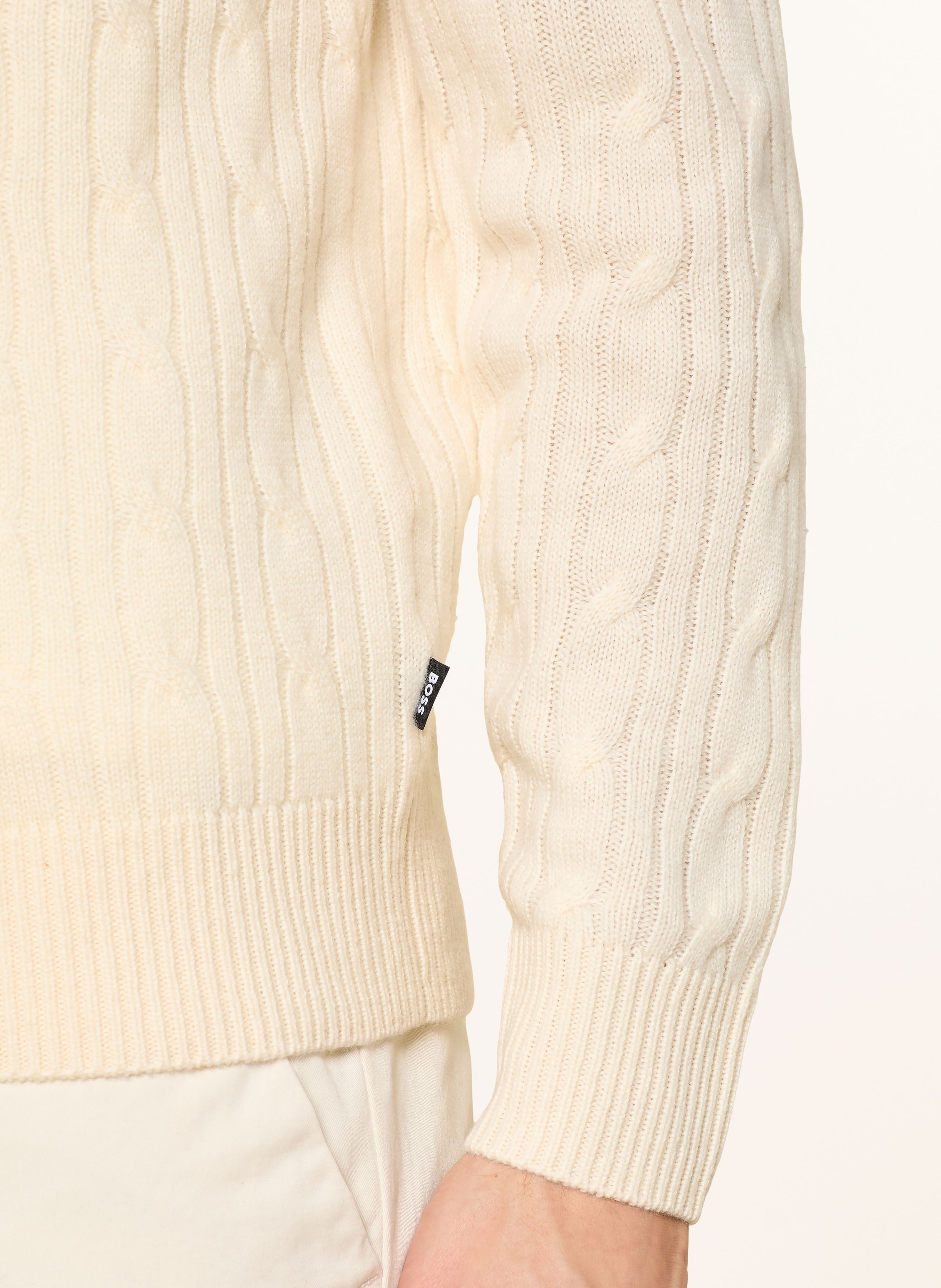 Thumbnail - Boss Pullover Hetico weiss