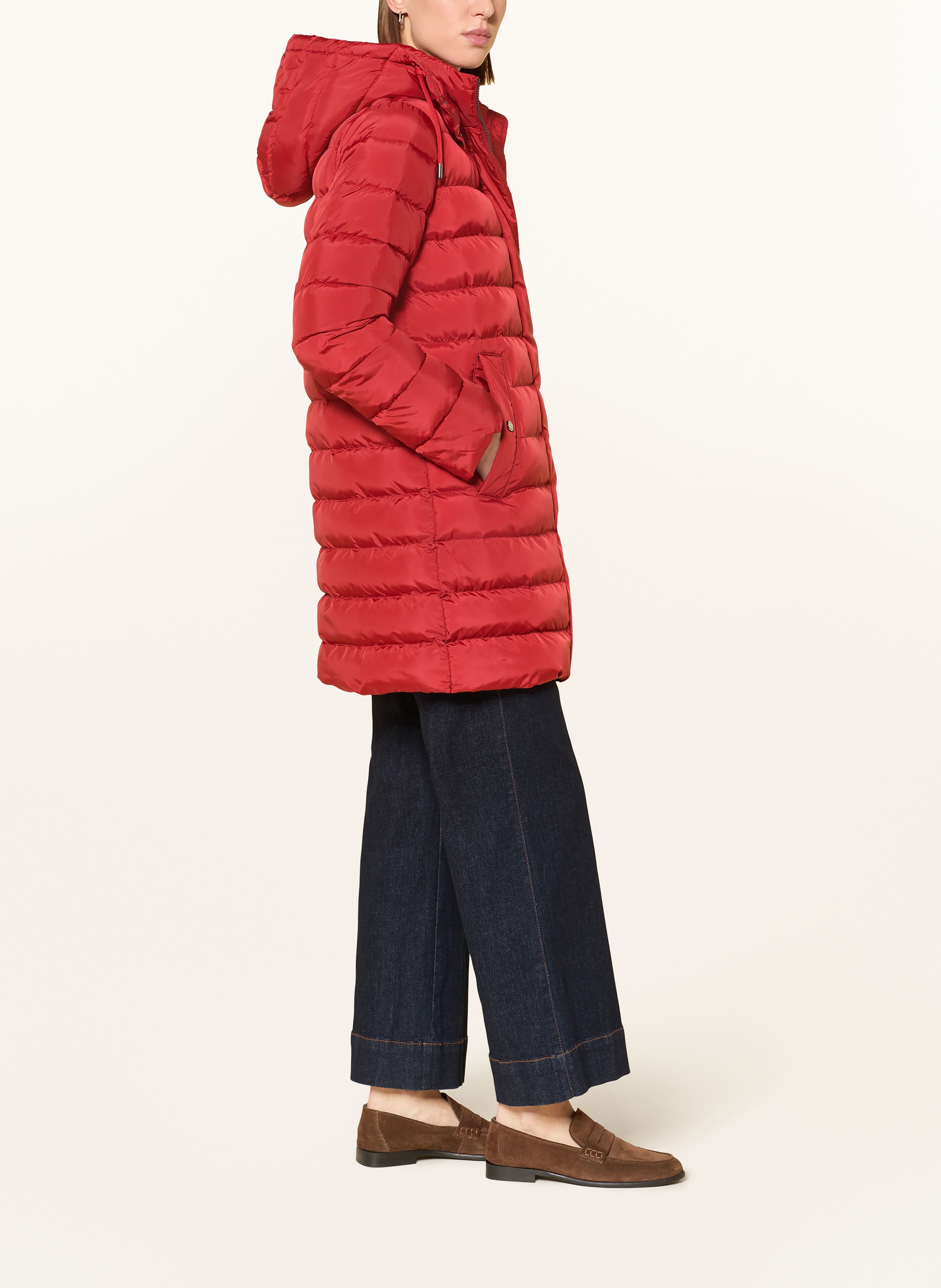 Thumbnail - Fuchs Schmitt Steppmantel Mit Abnehmbarer Kapuze rot