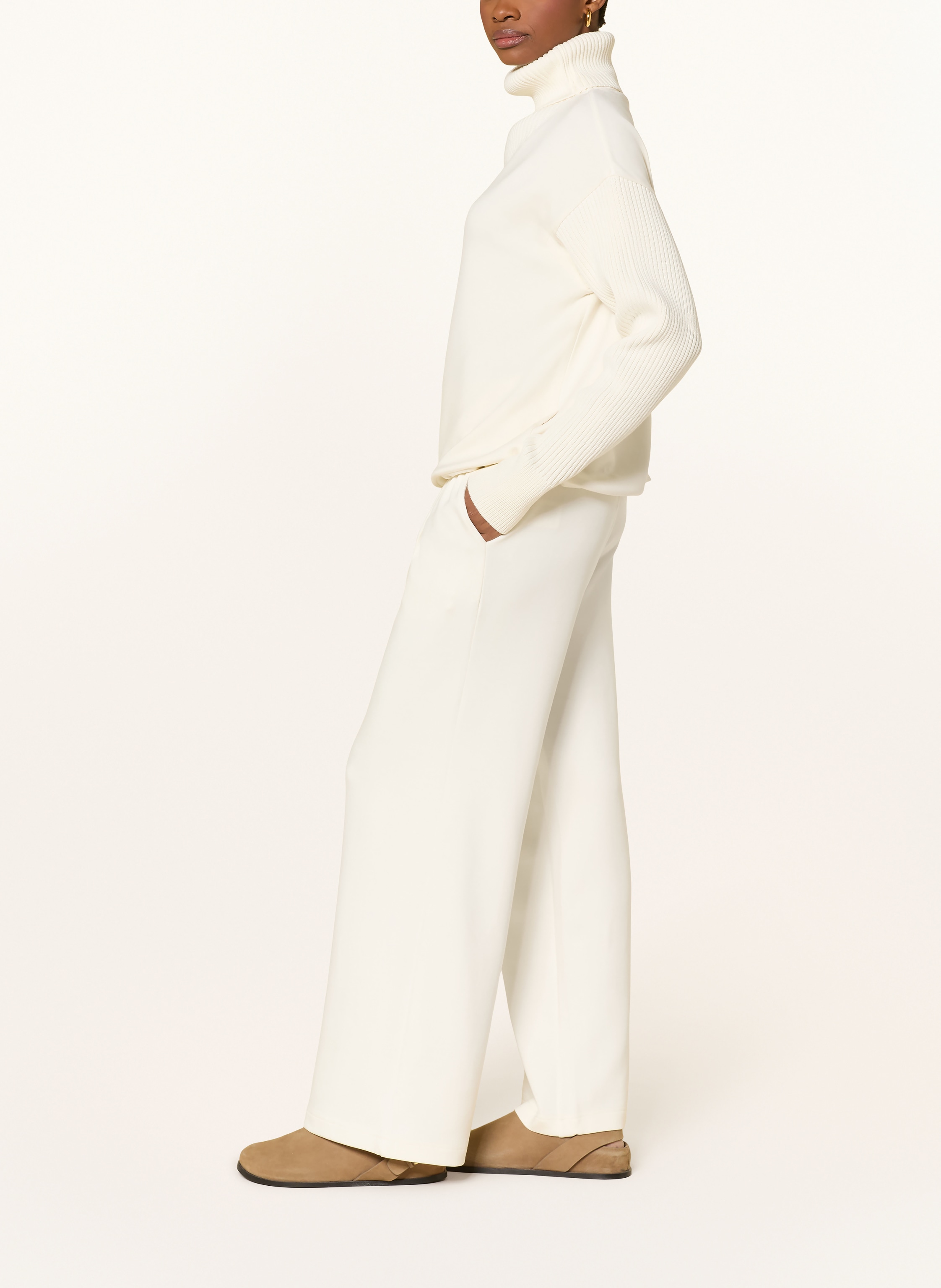 Thumbnail - Varley Trainingshose The Extra Wide Leg Pant weiss