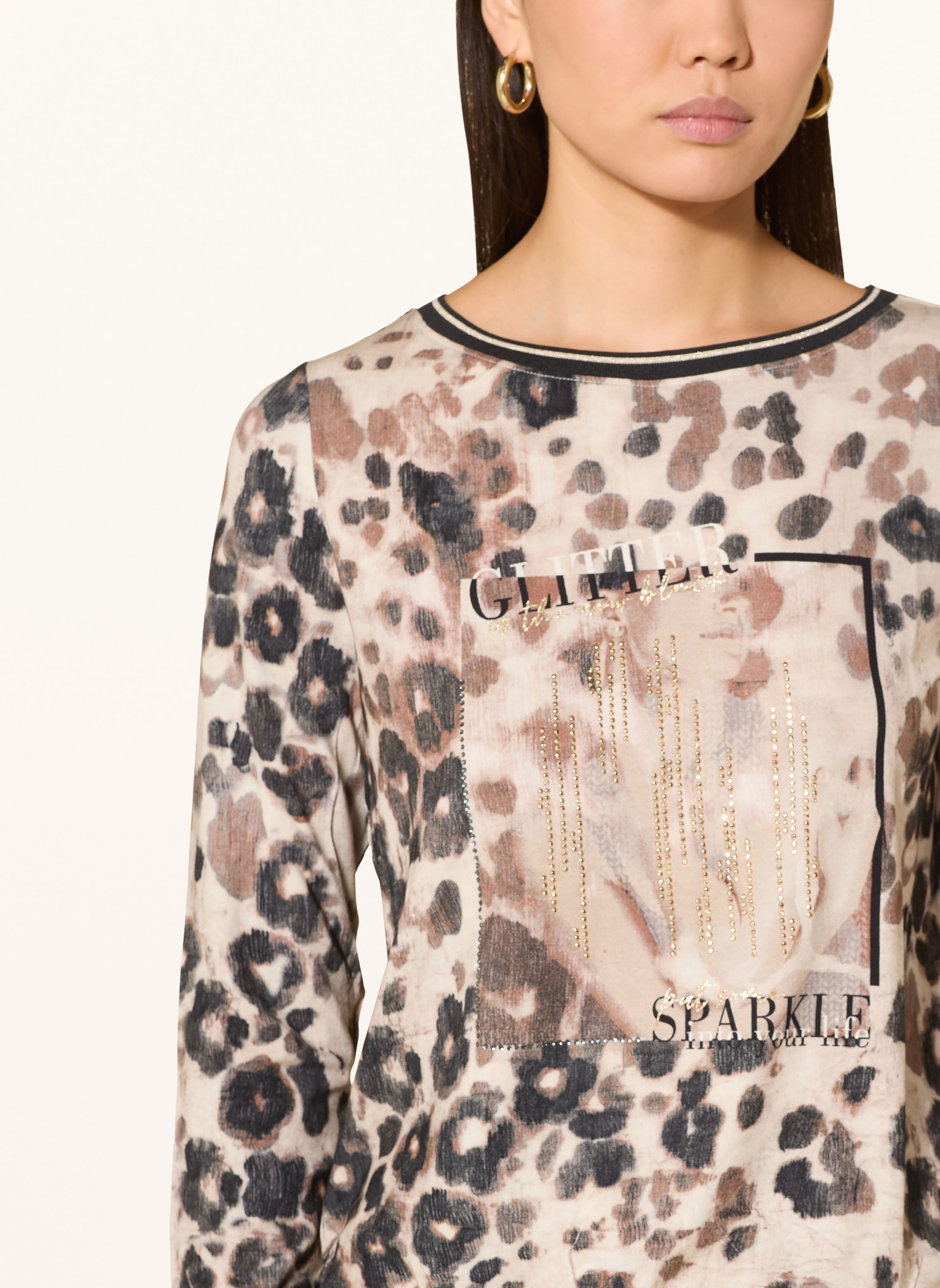 Thumbnail - Betty Barclay Longsleeve Mit Schmucksteinen beige