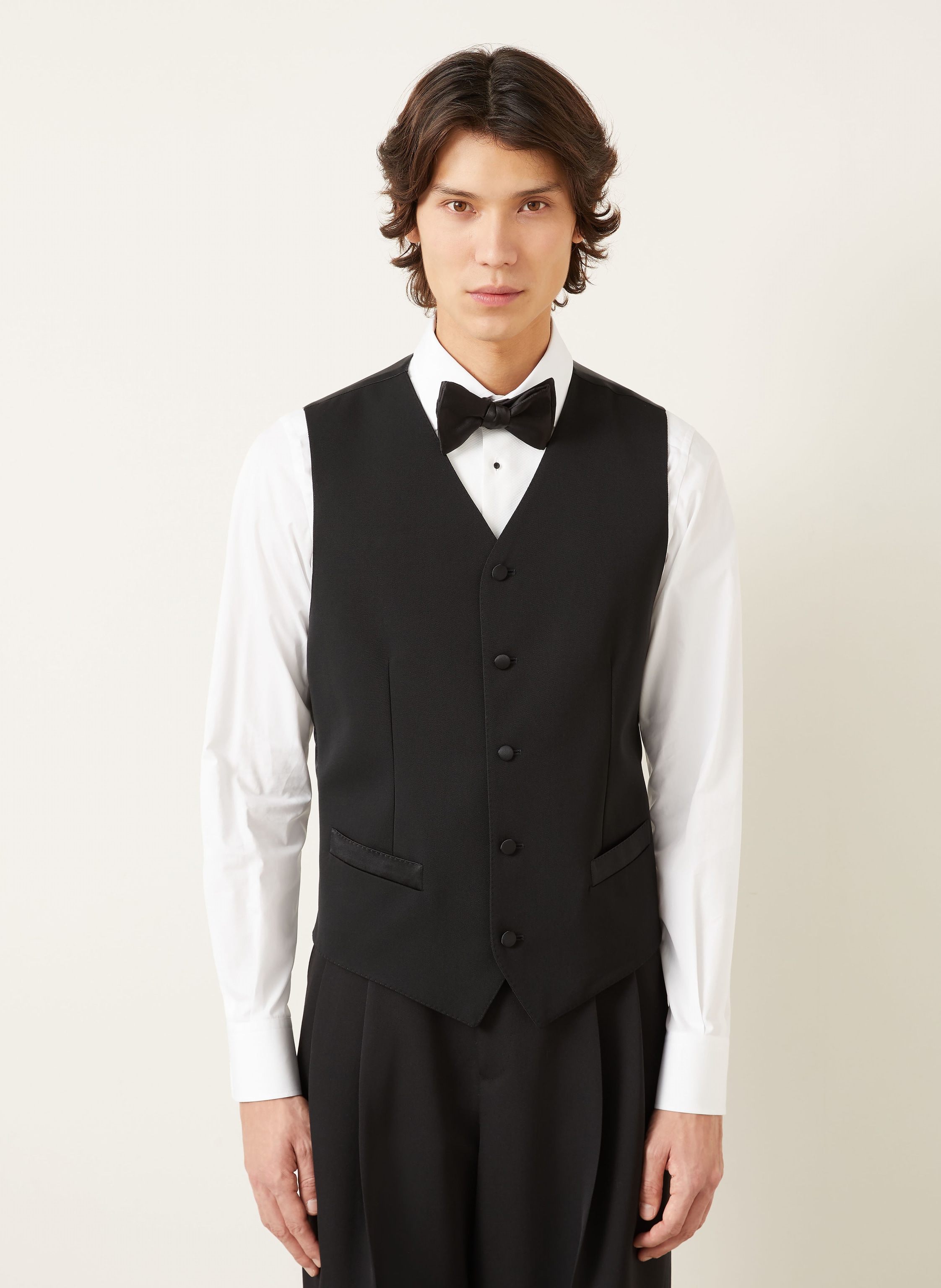 Thumbnail - Dolce & Gabbana Anzugweste Extra Slim Fit schwarz