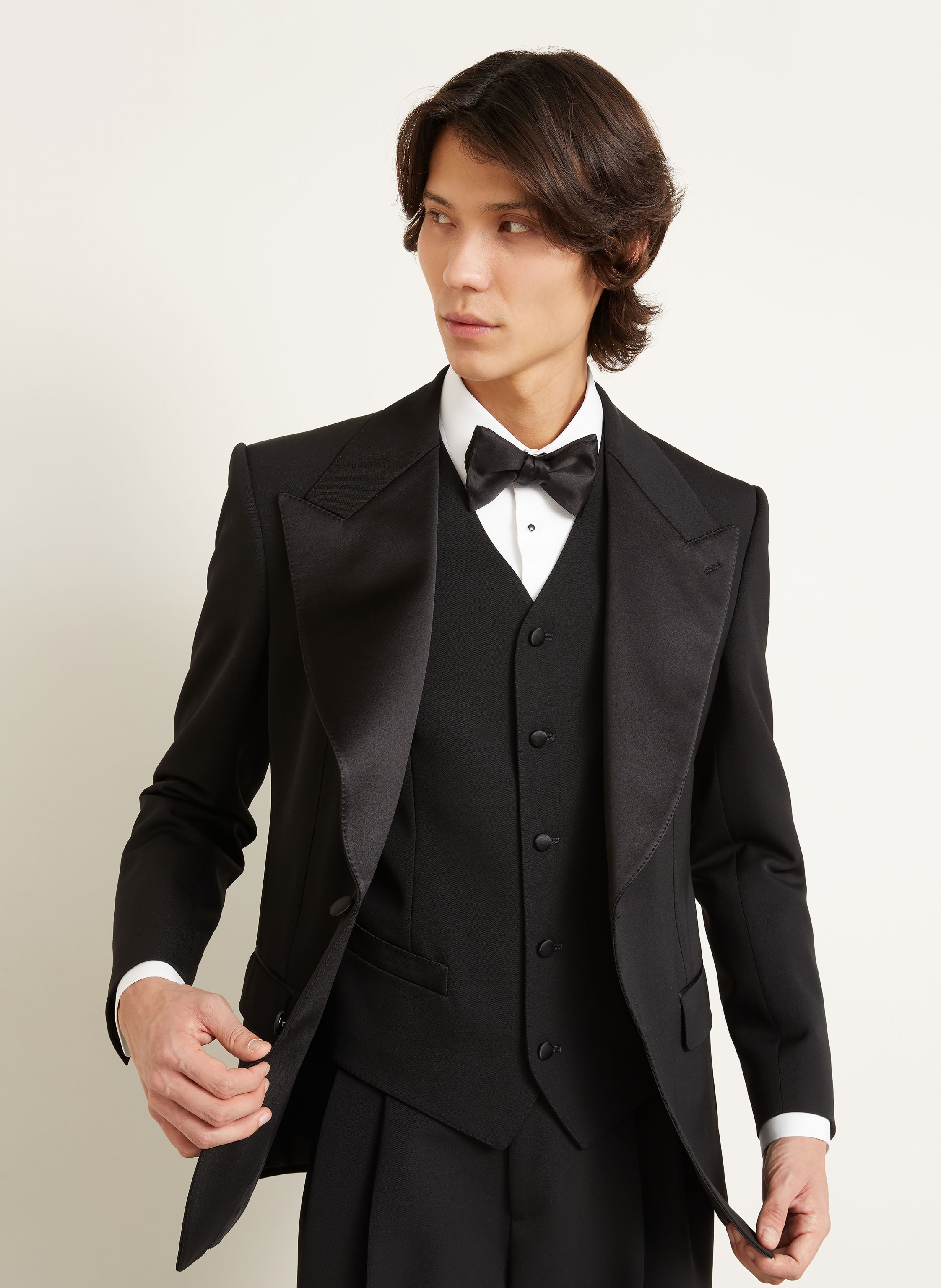 Thumbnail - Dolce & Gabbana Anzugweste Extra Slim Fit schwarz