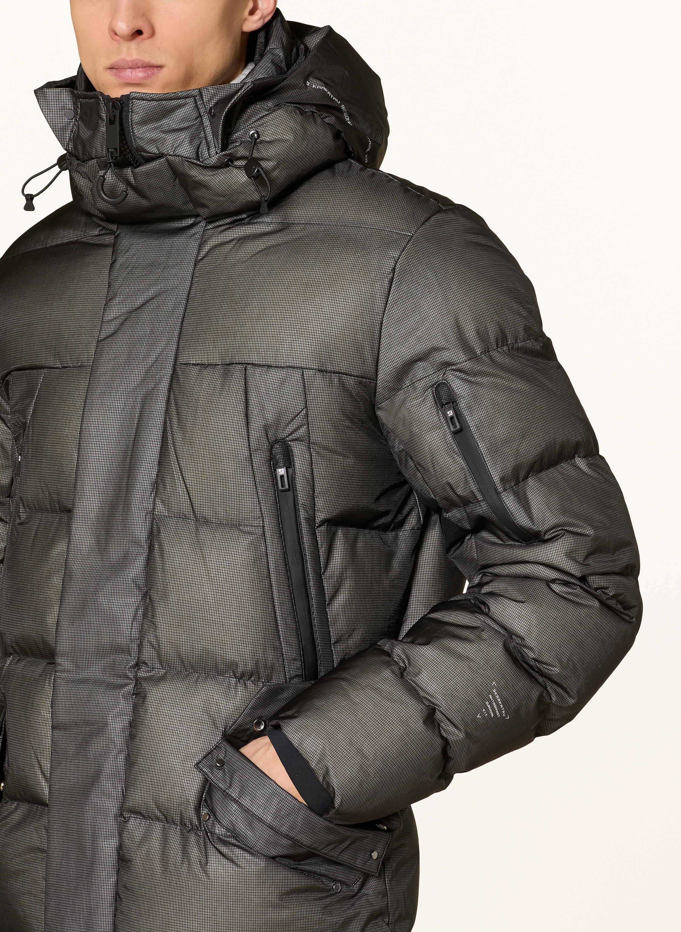 Thumbnail - Krakatau Daunenparka Strofo schwarz