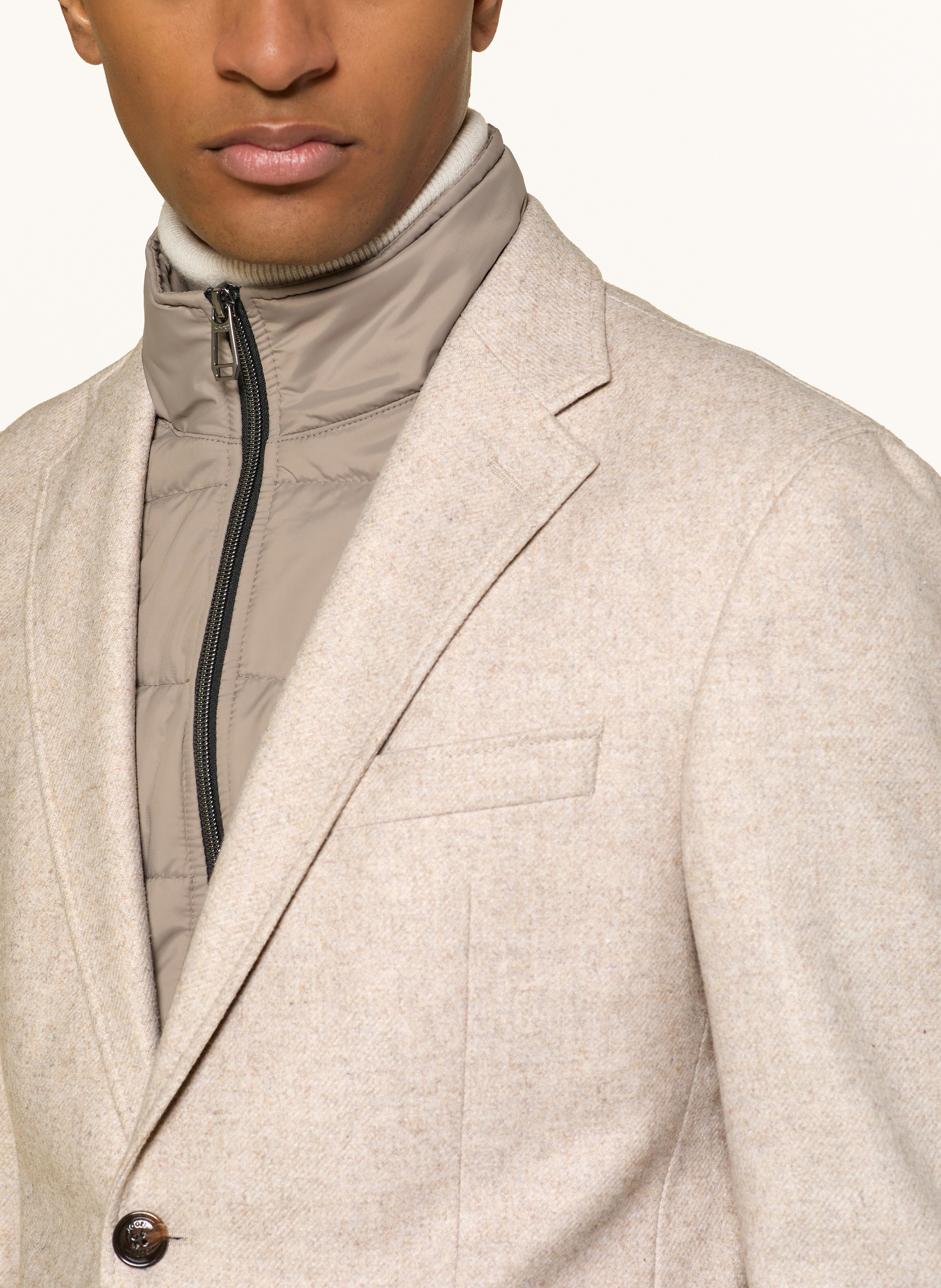 Thumbnail - Joop! Sakko Hectic Slim Fit Mit Herausnehmbarer Blende beige