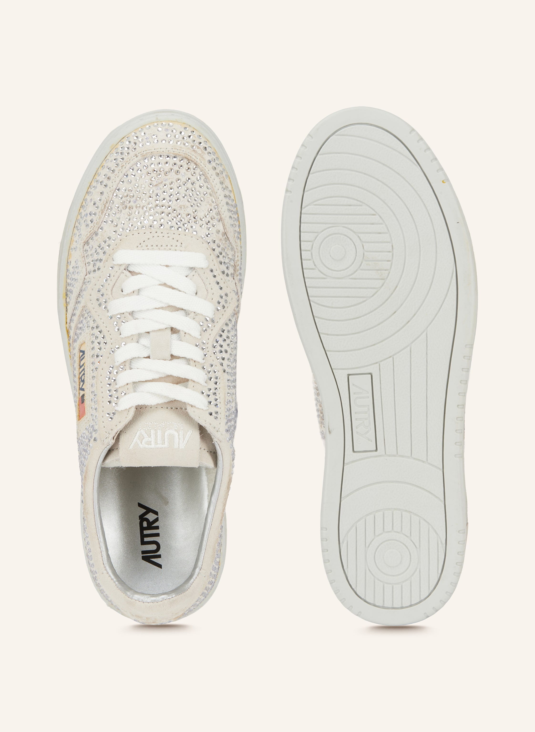 Thumbnail - Autry Sneaker Medalist Low Mit Schmucksteinen weiss